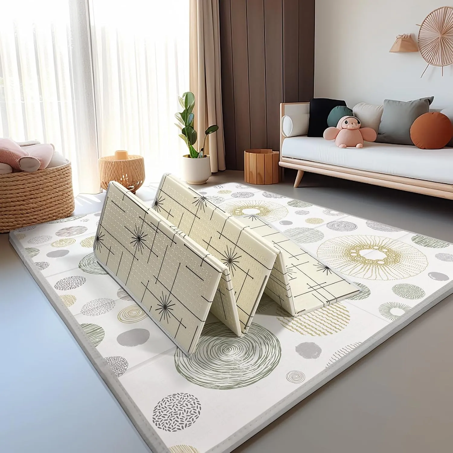 Extra Large Baby Play Mat - 79 x 71 inches - Image 4
