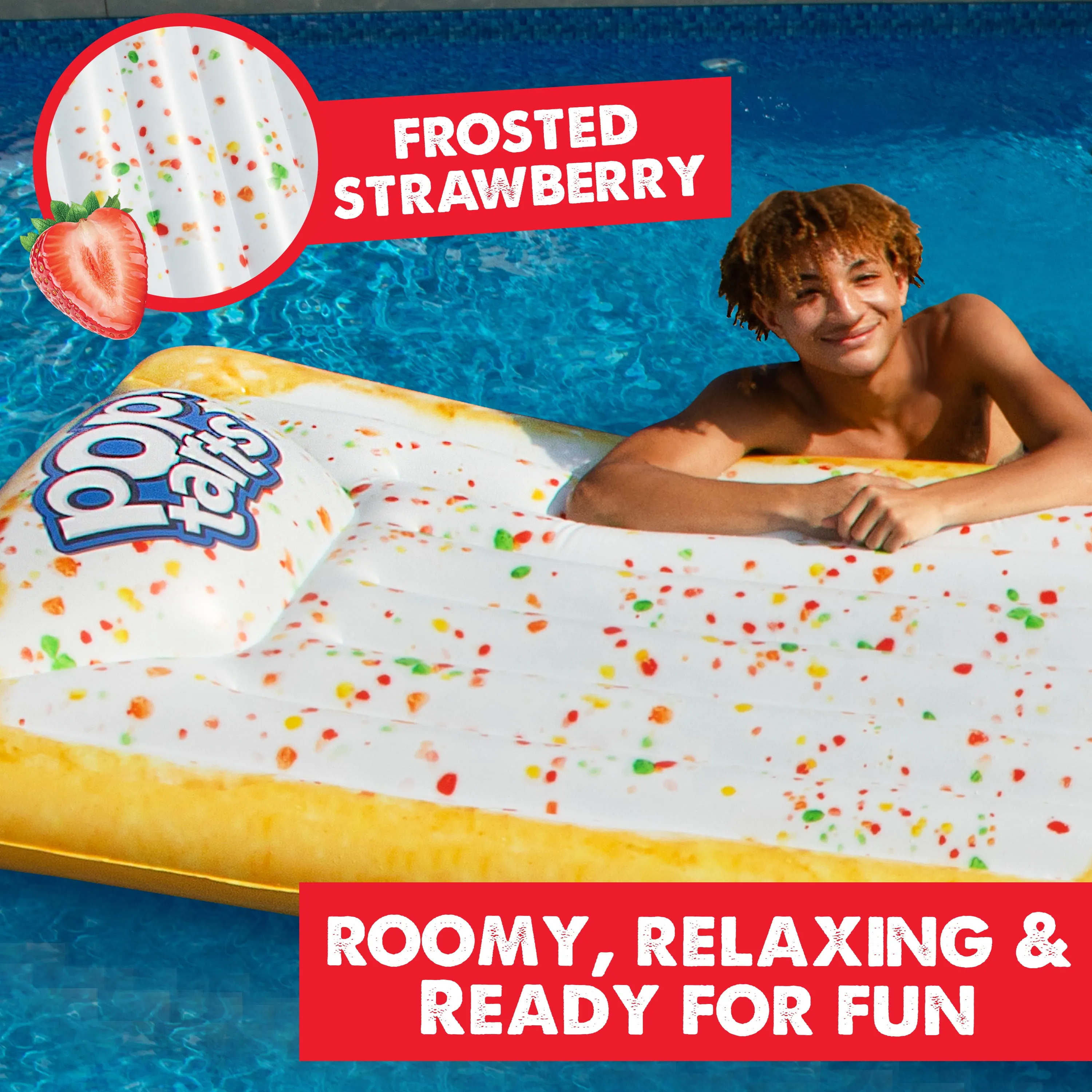 Extra Large Inflatable Pool Float - Multicolor - Image 2