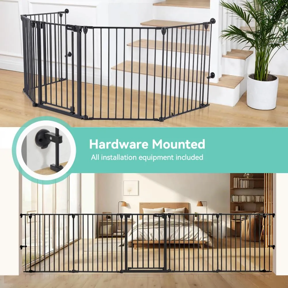Extra Wide Baby Gate - Black - Image 4