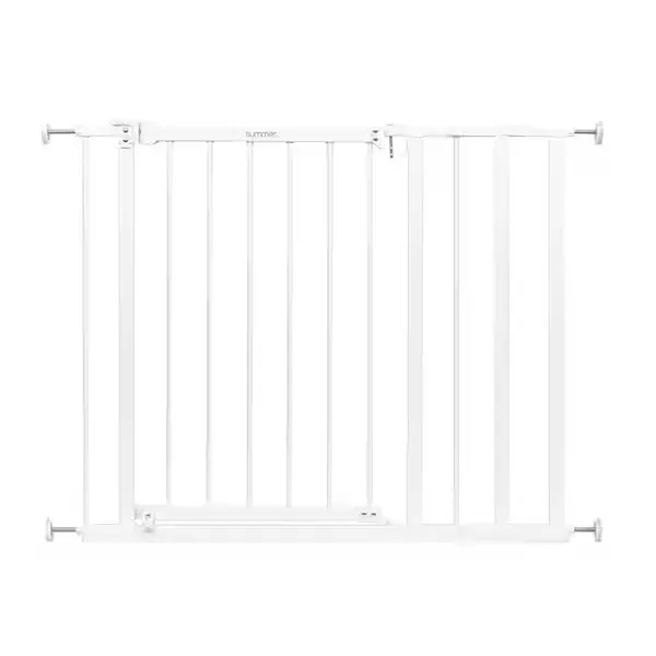 Extra Wide Walk-Thru Safety Baby Gate - White