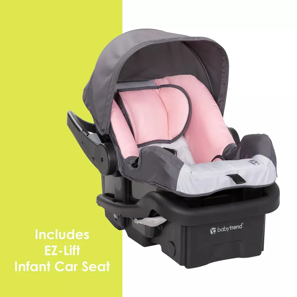 EZ Ride Travel System with EZ-Lift Car Seat - Dash Pink - Image 3