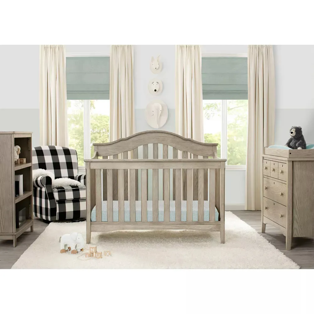 Farmhouse 6-in-1 Convertible Crib - Textured Limestone - Image 2