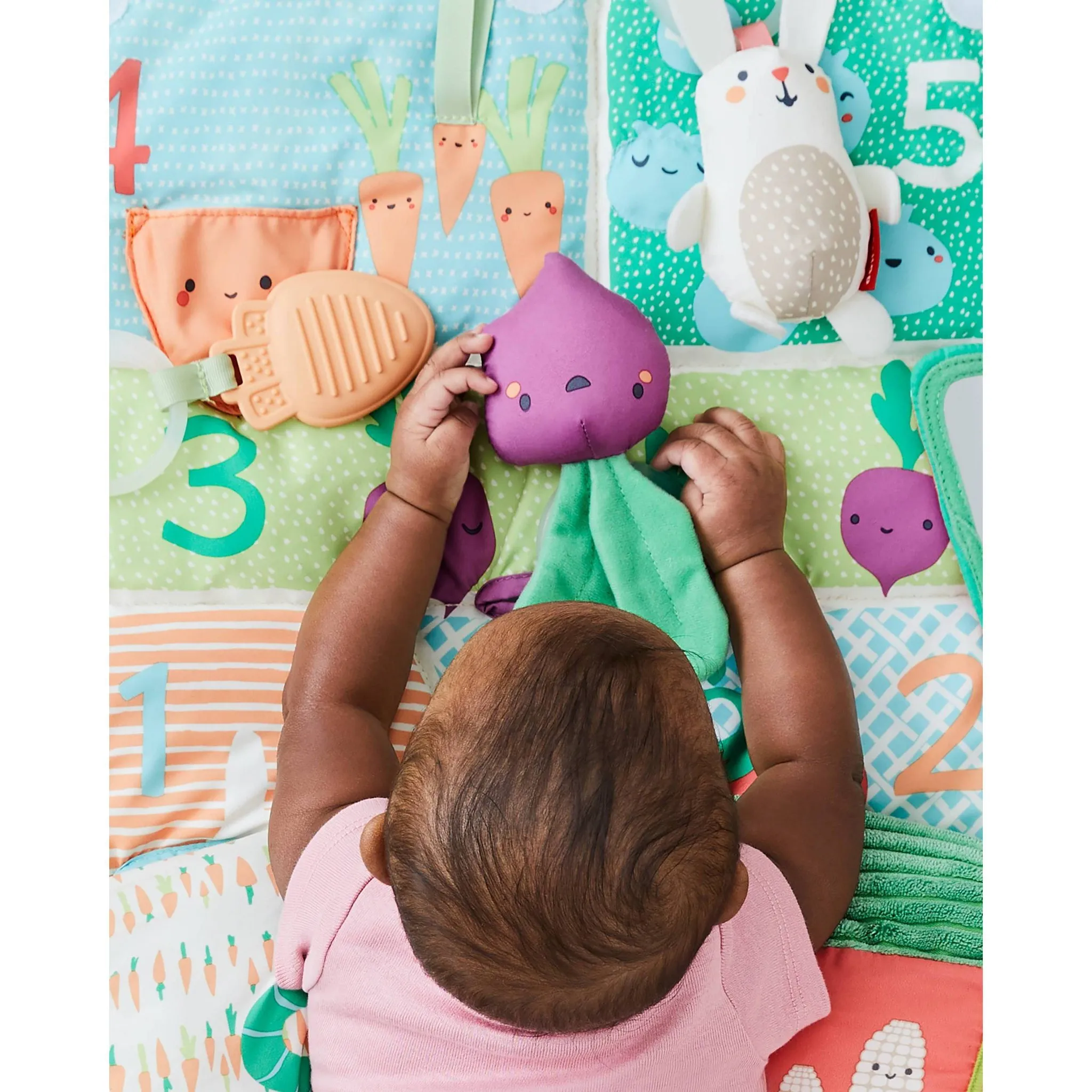 Farmstand Tummy Time Wedge Activity Gym with Engaging Toys - Image 2