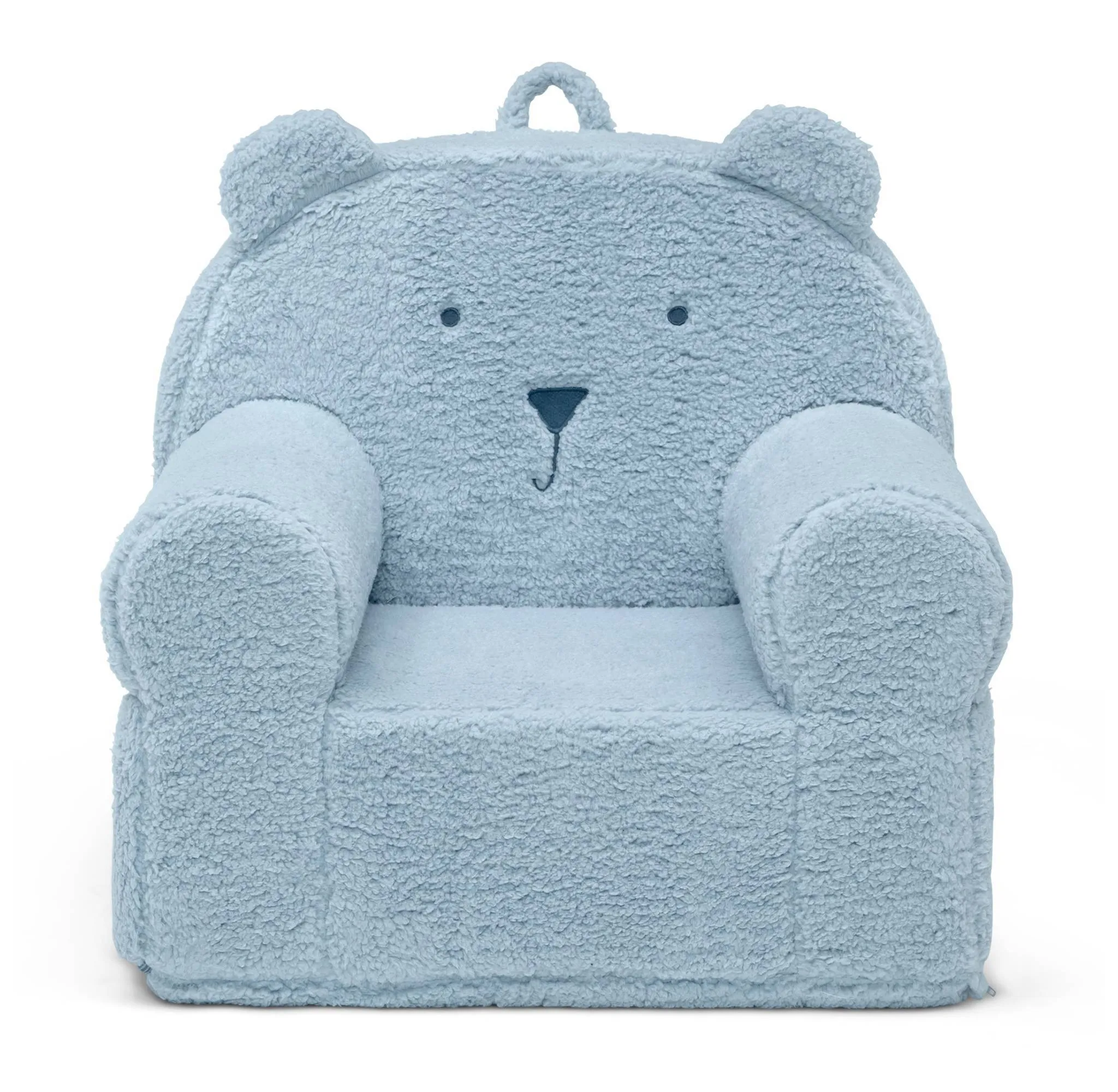 Faux Shearling Bear Chair - Powder Blue - Image 2