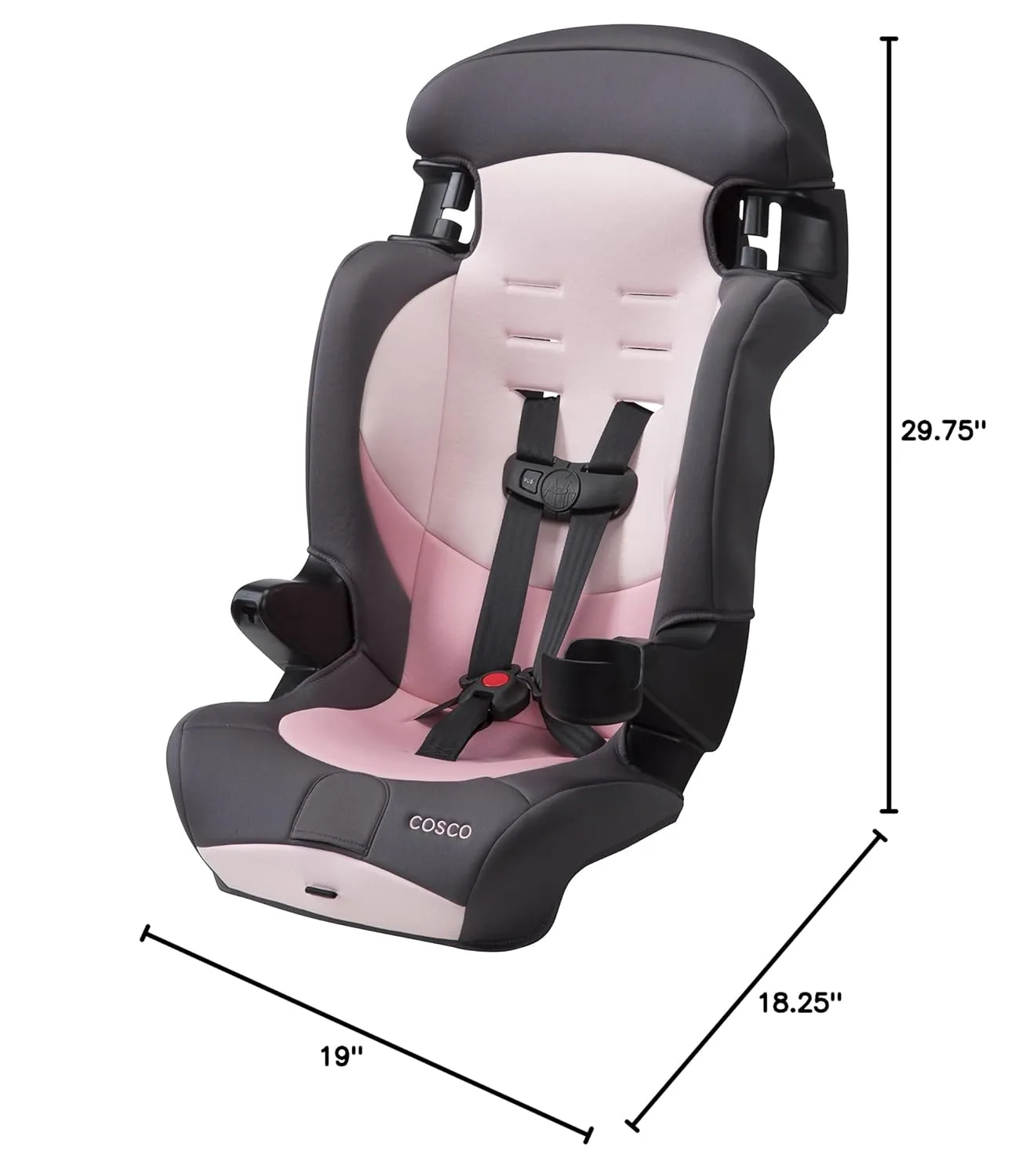 DX 2-in-1 Harness Booster Car Seat - Sweetberry - Image 7