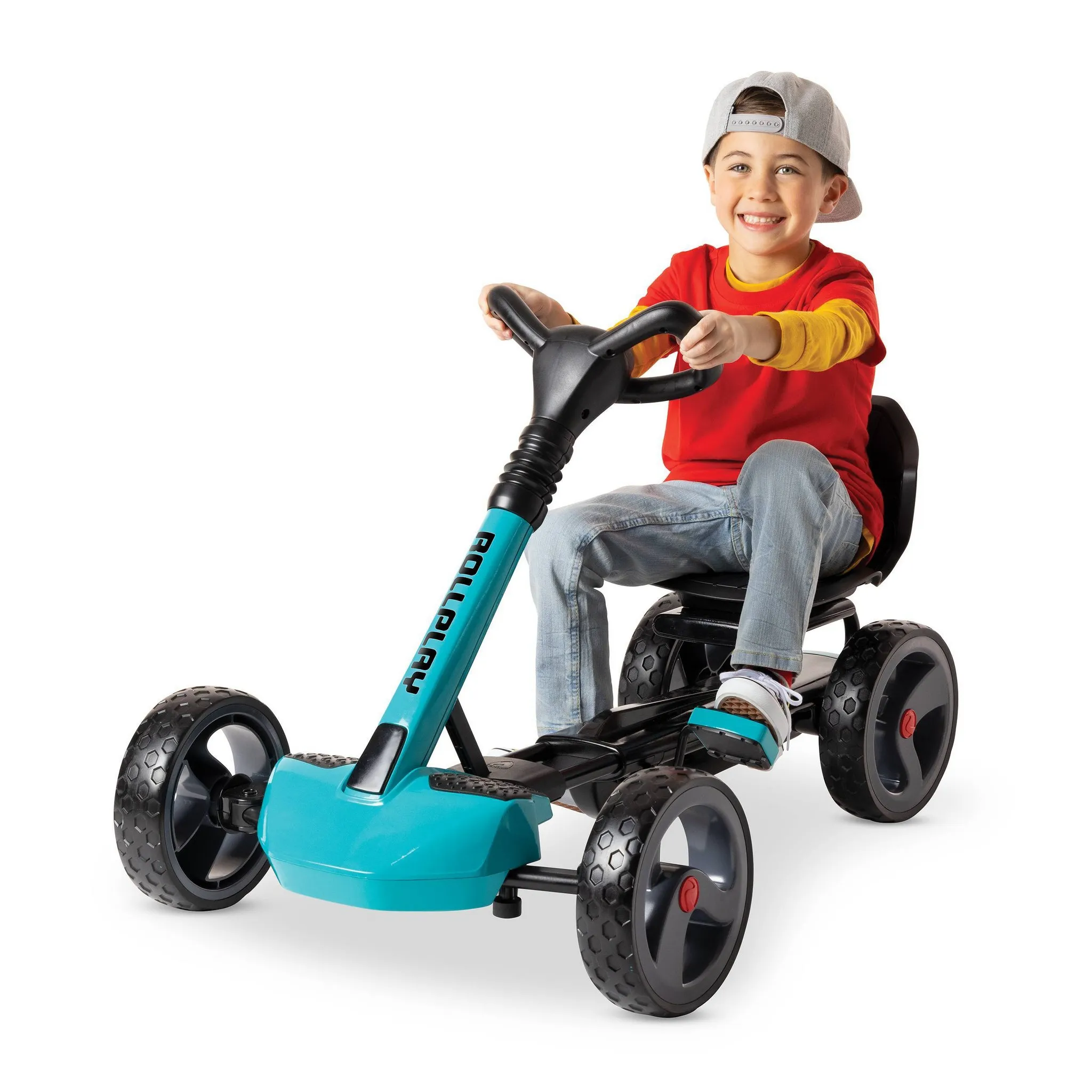 Flex Kart XL Pedal Ride-On - Teal - Image 8