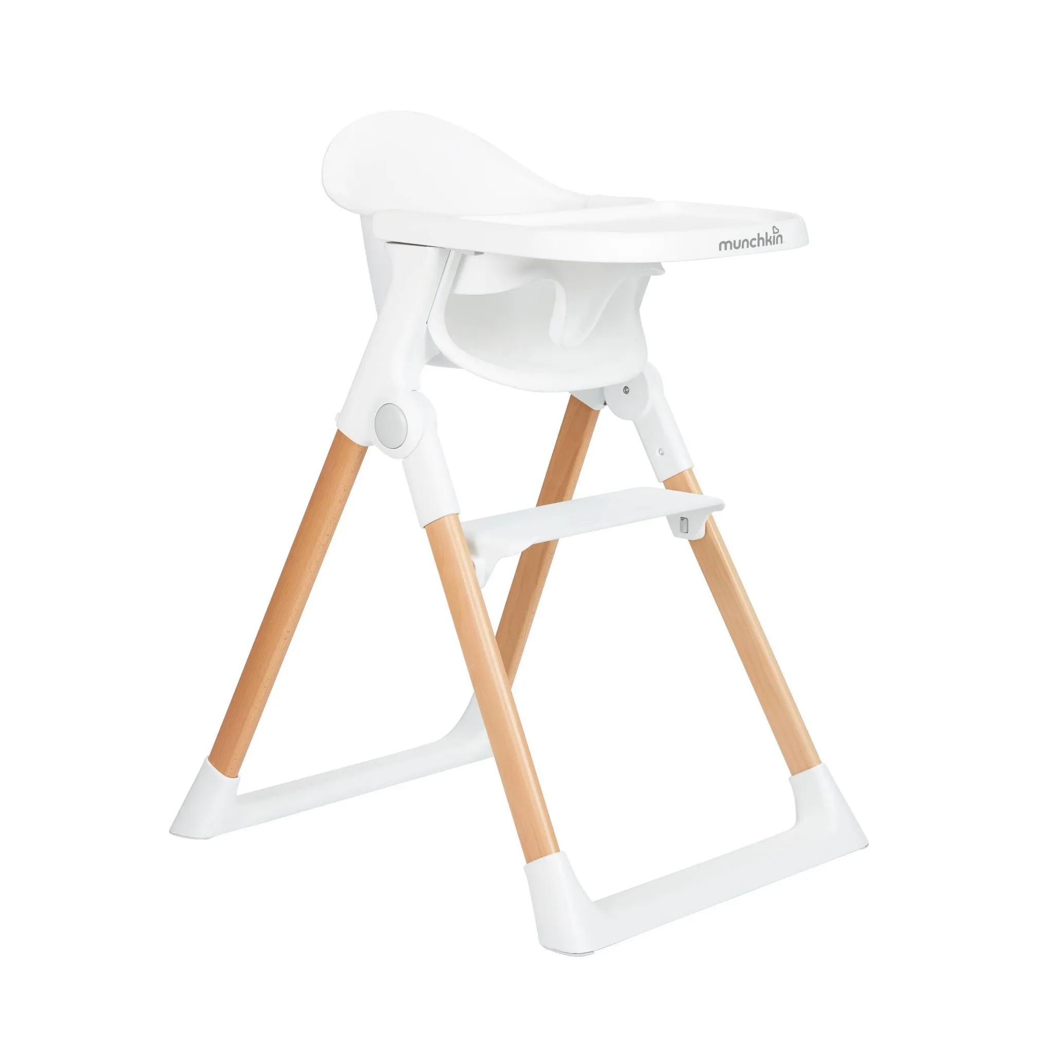 Float Easy Clean Foldable High Chair - White