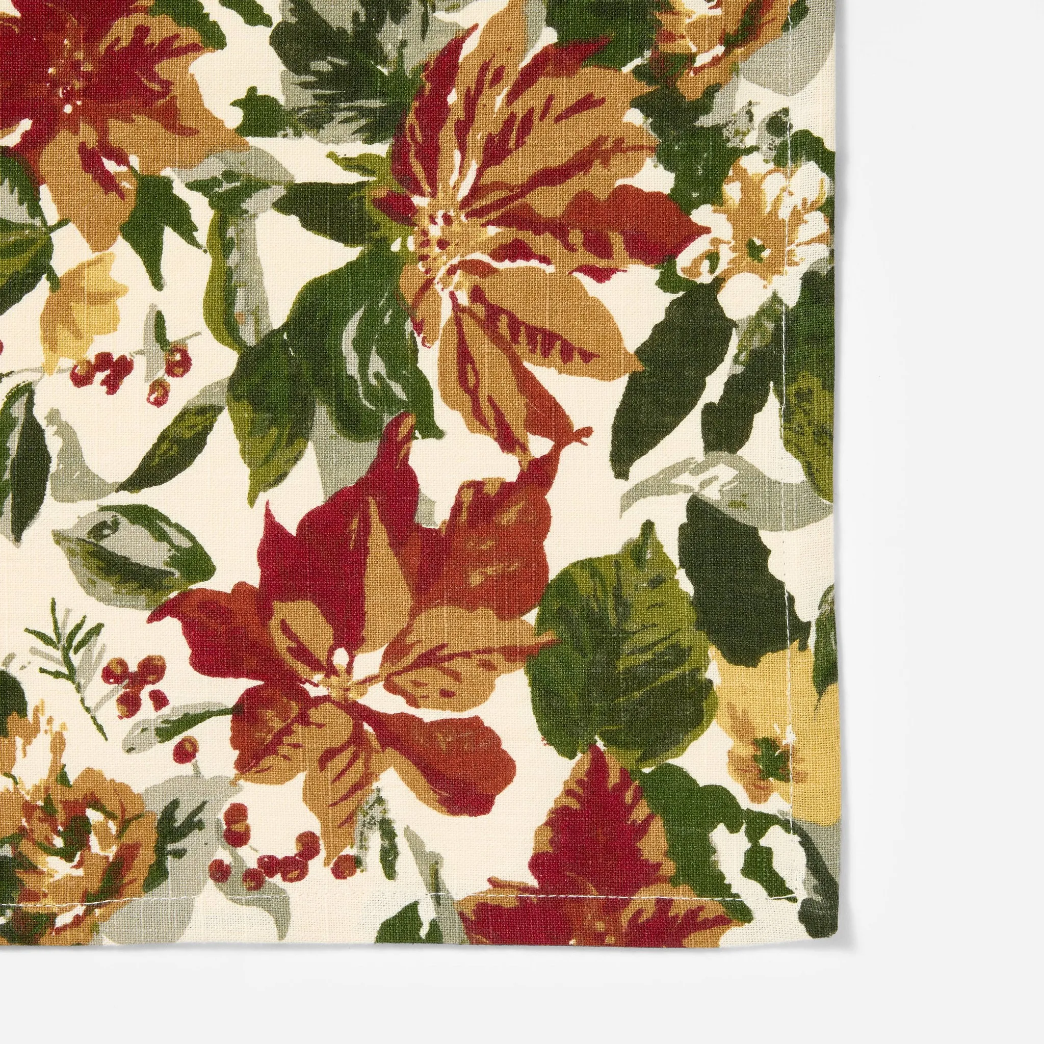 Floral Tablecloth 84"x60" - Machine Washable Cotton - Image 3