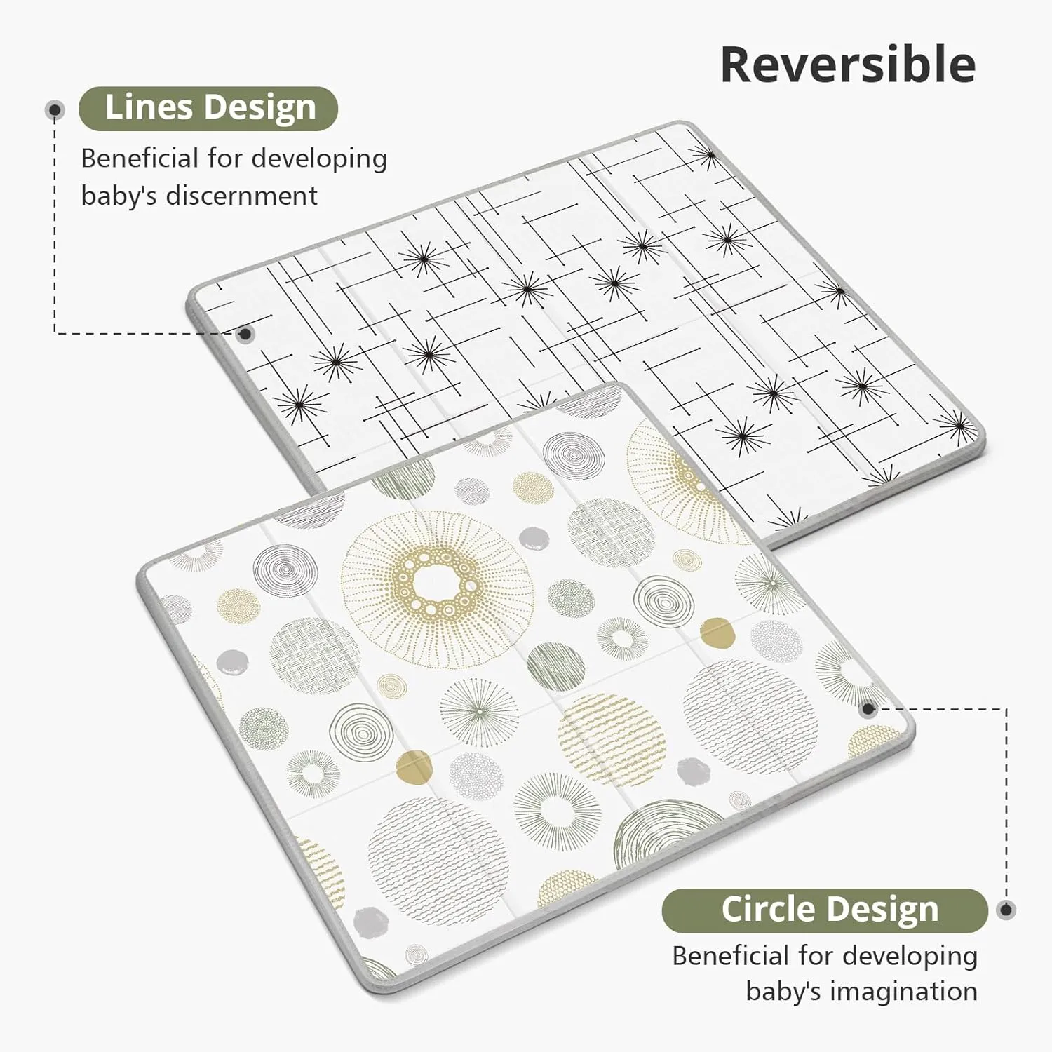Foldable Baby Play Mat - Round - Image 2