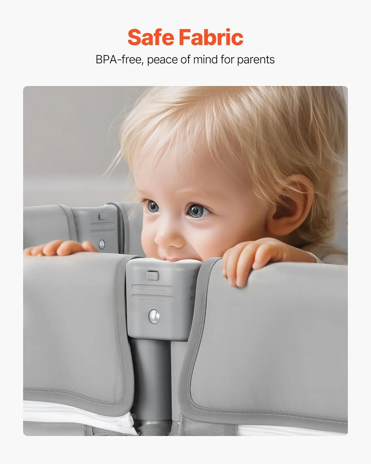Foldable Baby Playpen - Gray - Image 4