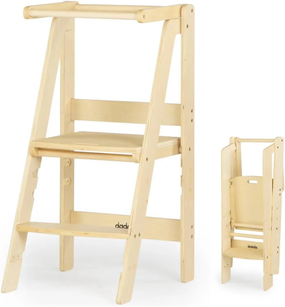 Foldable Montessori Tower - Natural - Image 5