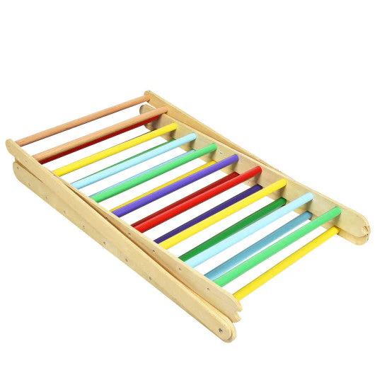 Foldable Wooden Climbing Triangle Indoor Home Climber Ladder - Image 5