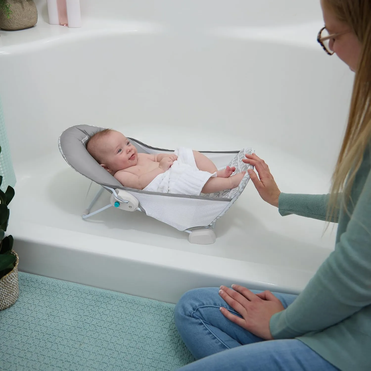 Foldaway 2 Position Baby Bather - Gray - Image 6