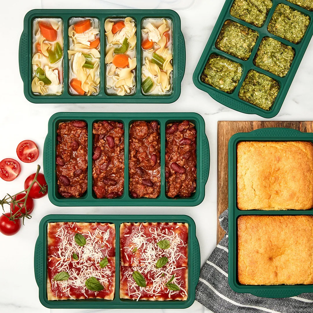 Food Grade Silicone Freezer Trays 5-Pack - Image 3