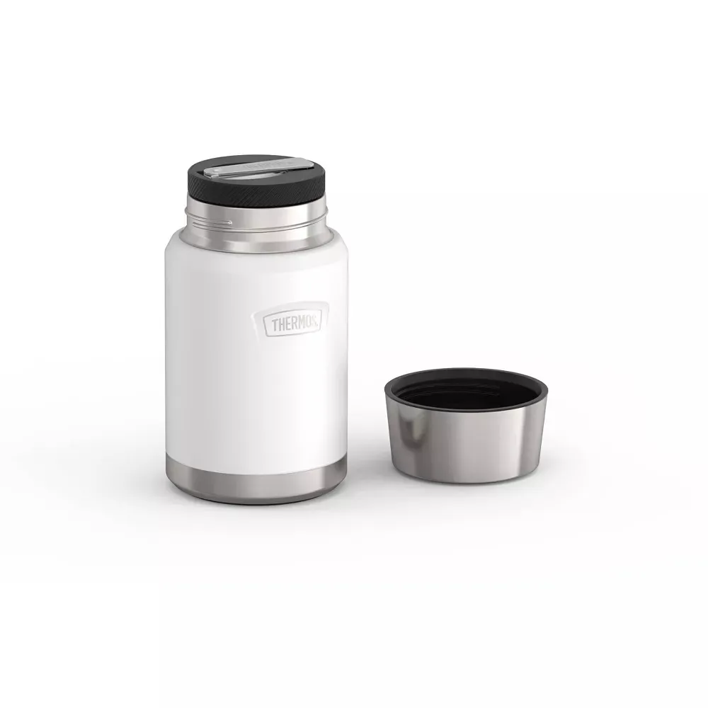 Food Storage Jar with Spoon - White - Image 3