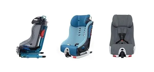 Foonf Narrow Convertible Car Seat with Anti-Rebound Bar - Railroad Ziip - Image 4