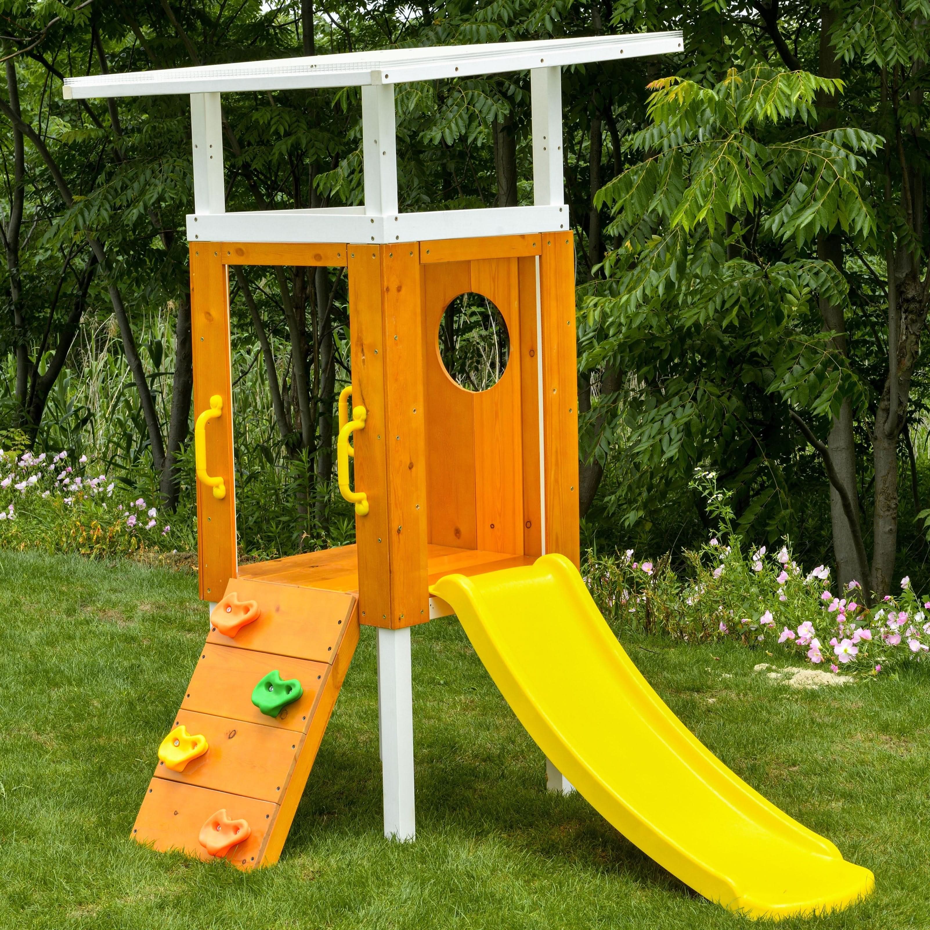 Forest Small Outdoor Toddler Swing Set | Compact Wooden Swing Frame for Babies & Kids - Image 11