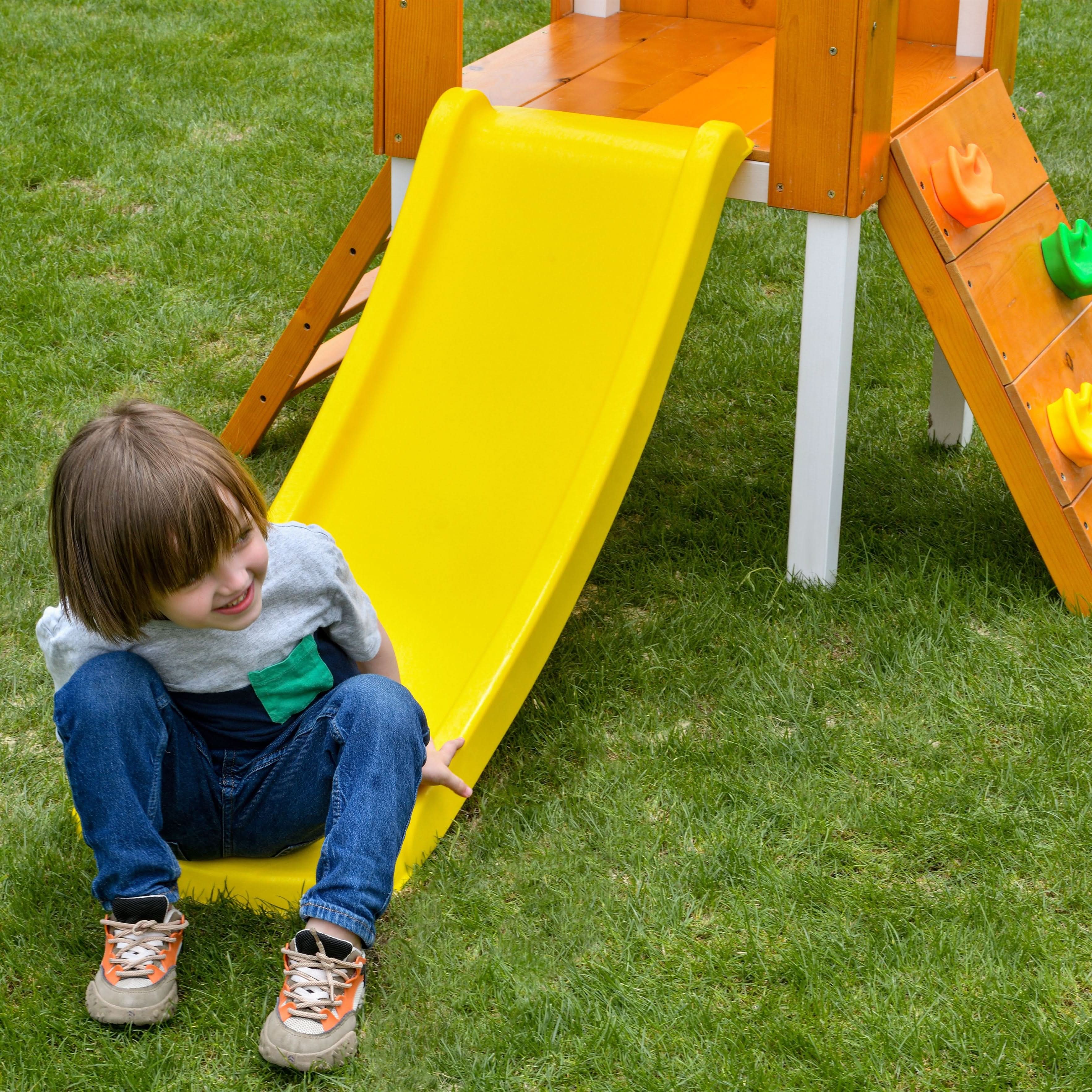 Forest Small Outdoor Toddler Swing Set | Compact Wooden Swing Frame for Babies & Kids - Image 7
