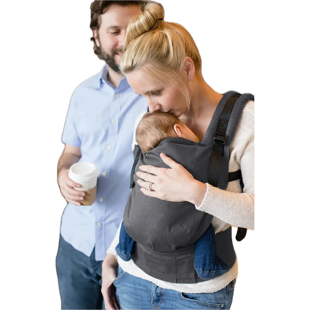 Free-to-Grow Baby Carrier, Cotton - Graphite - Image 2