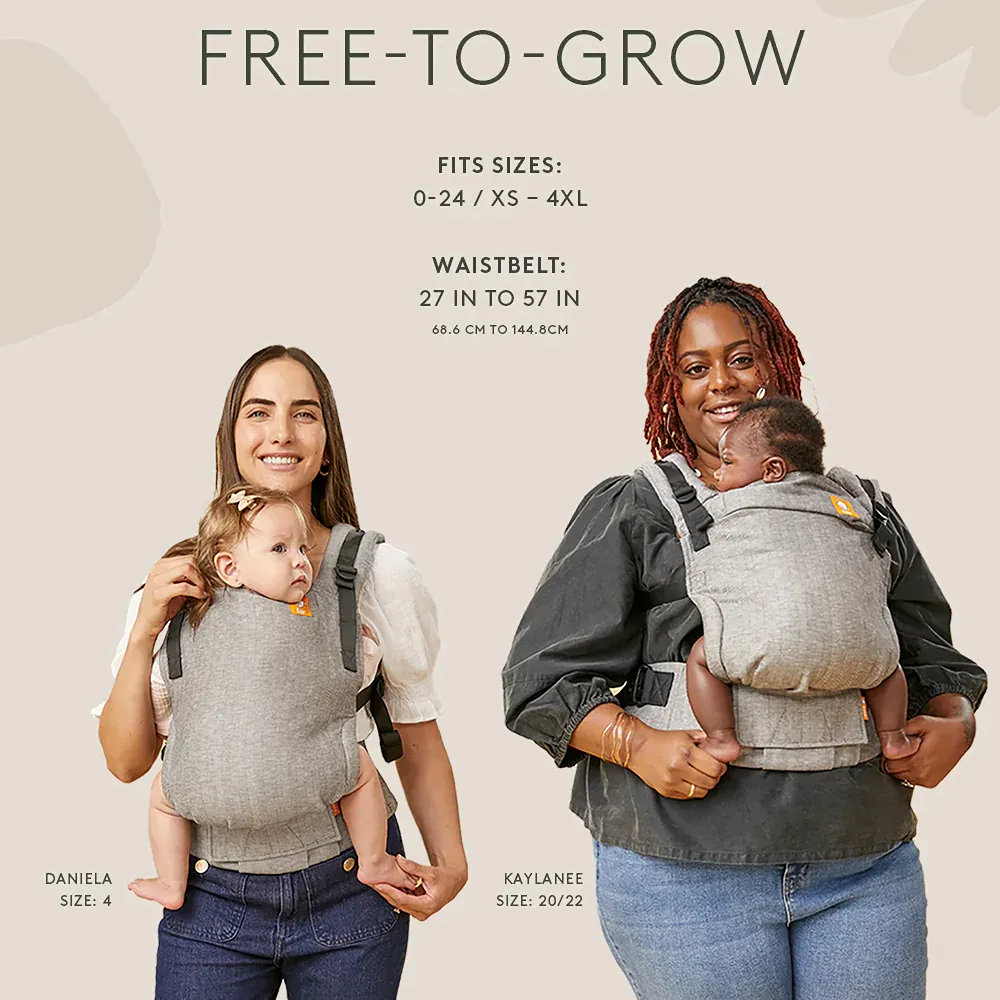 Free-to-Grow Baby Carrier, Linen - Sand - Image 4