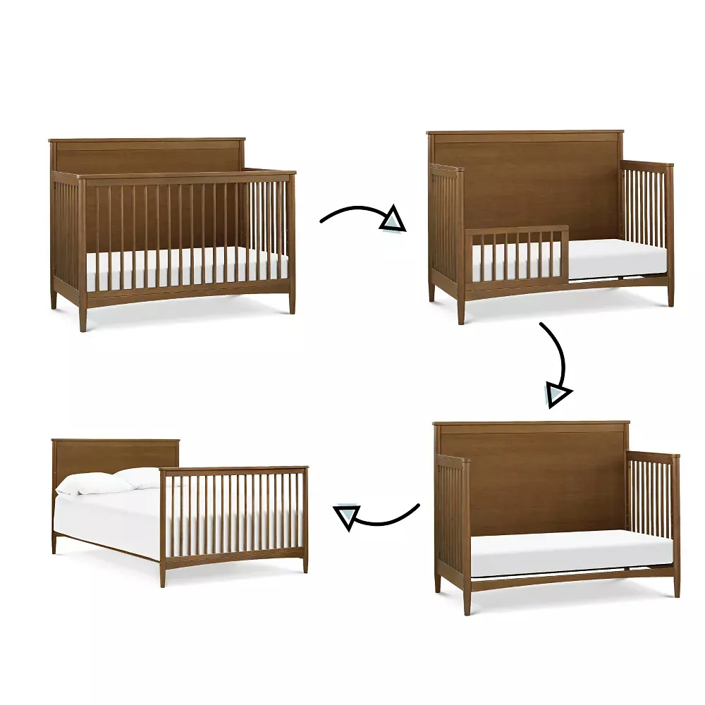 Frem 4-in-1 Convertible Crib - Walnut - Image 2