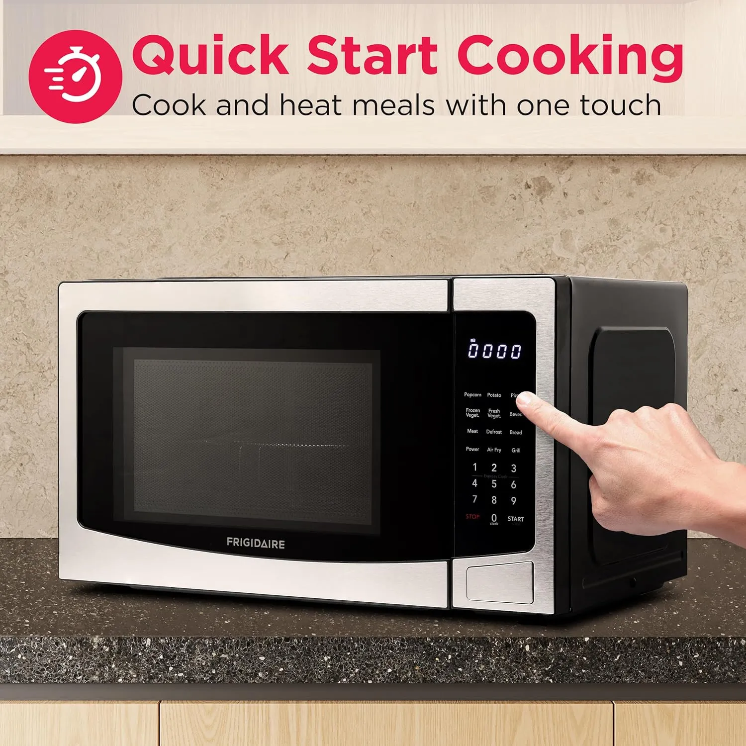 1.2 cu ft Microwave, Digital Air Fryer, Convection Oven - Stainless Steel Finish - Image 3