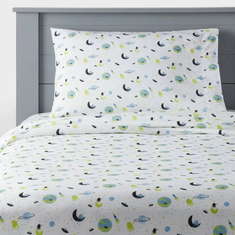 Full Space Kids' Cotton Sheet Set - Pillowfort™ - Image 5