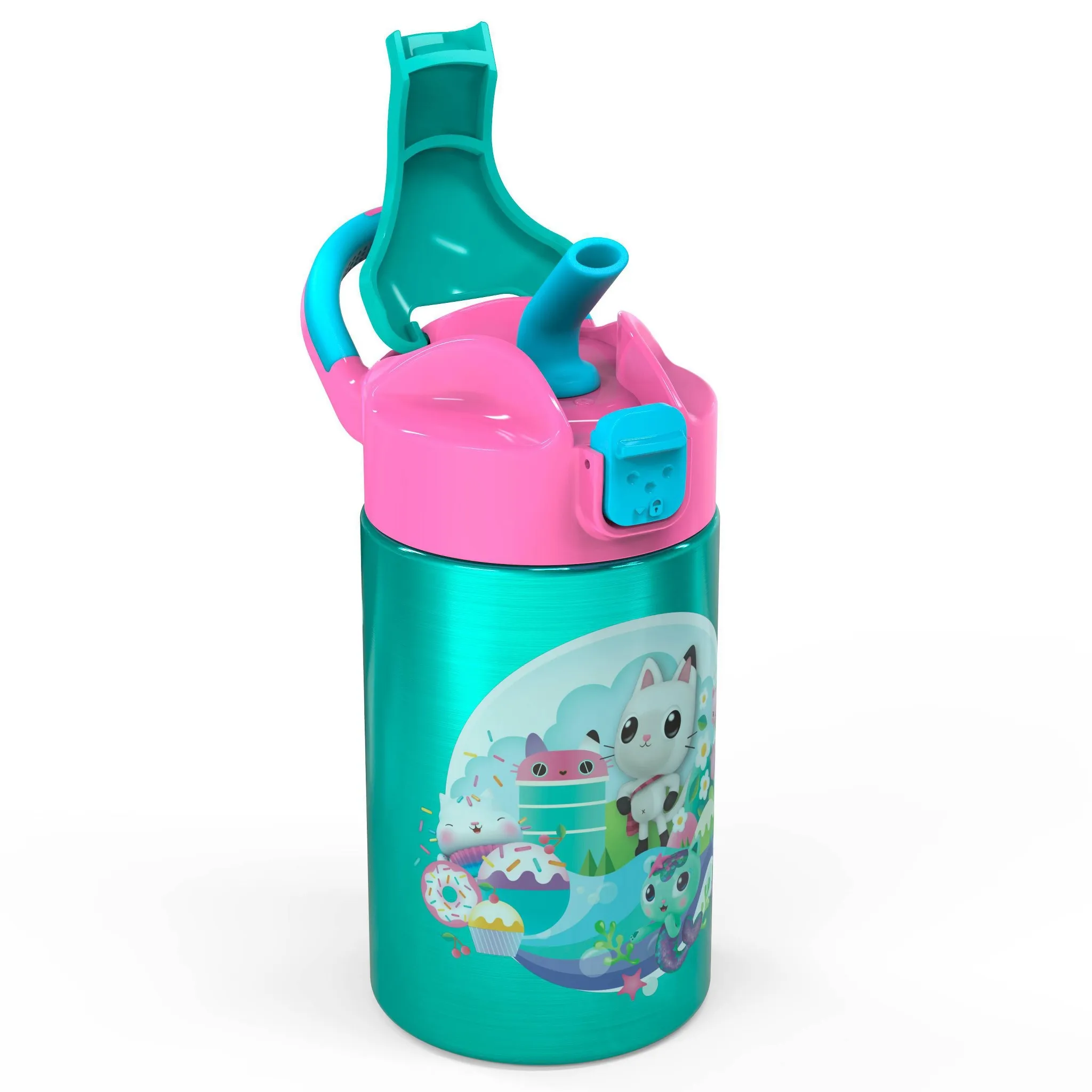 Gabby's Dollhouse 14oz Stainless Steel Double Wall Valiant Bottle - : Kids Water Bottle, Dishwasher-Safe - Image 3