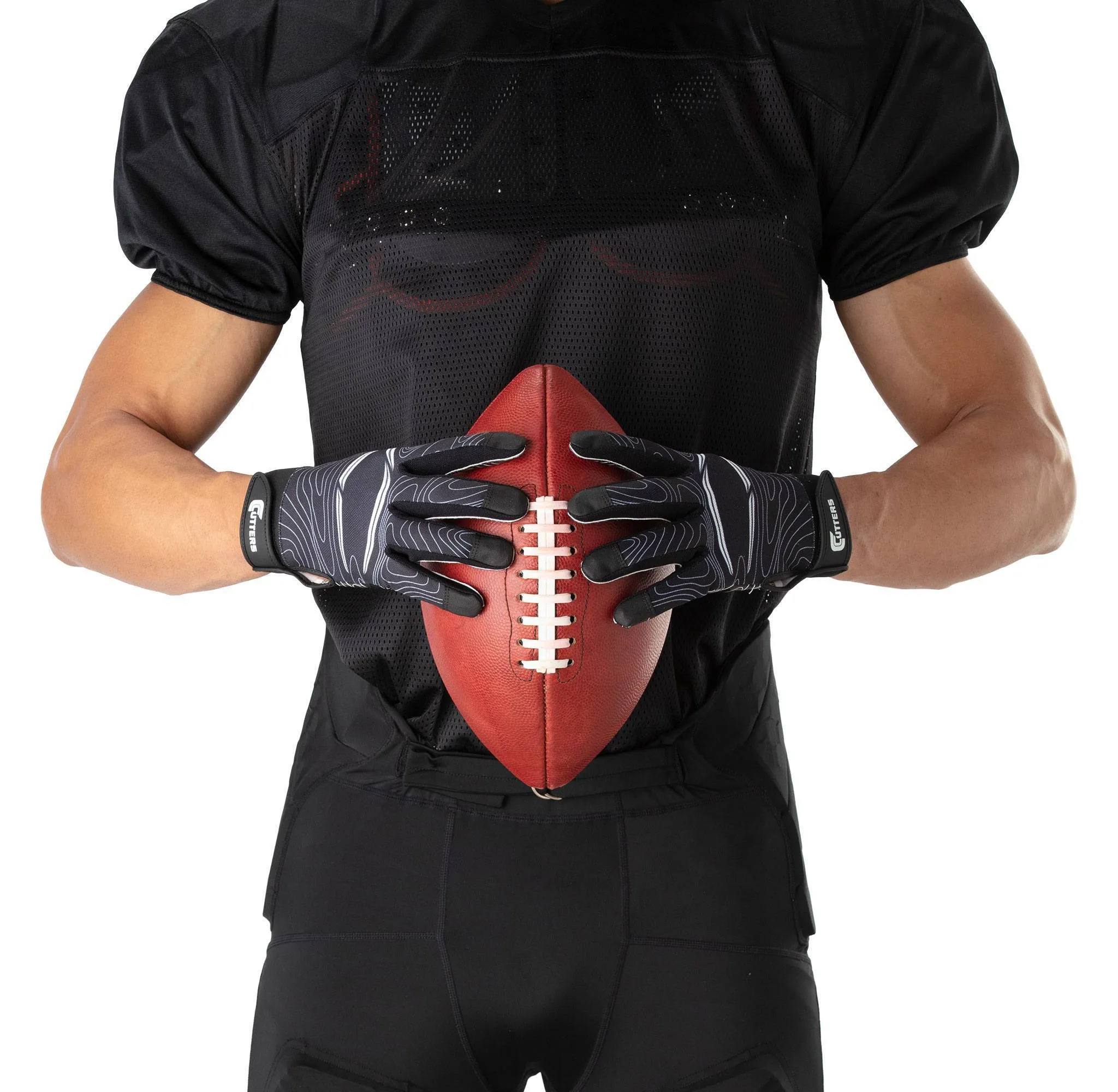 Game Day Receiver Gloves - Black - Image 4