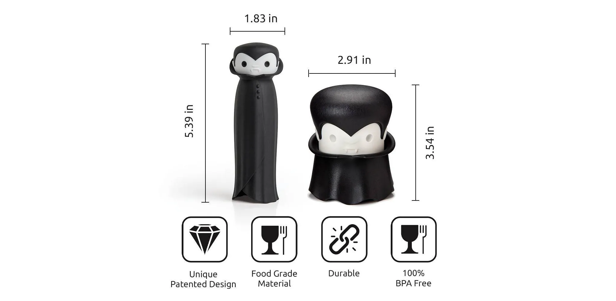 Garlic Crusher and Peeler Kitchen Tool - Black/White - Image 5