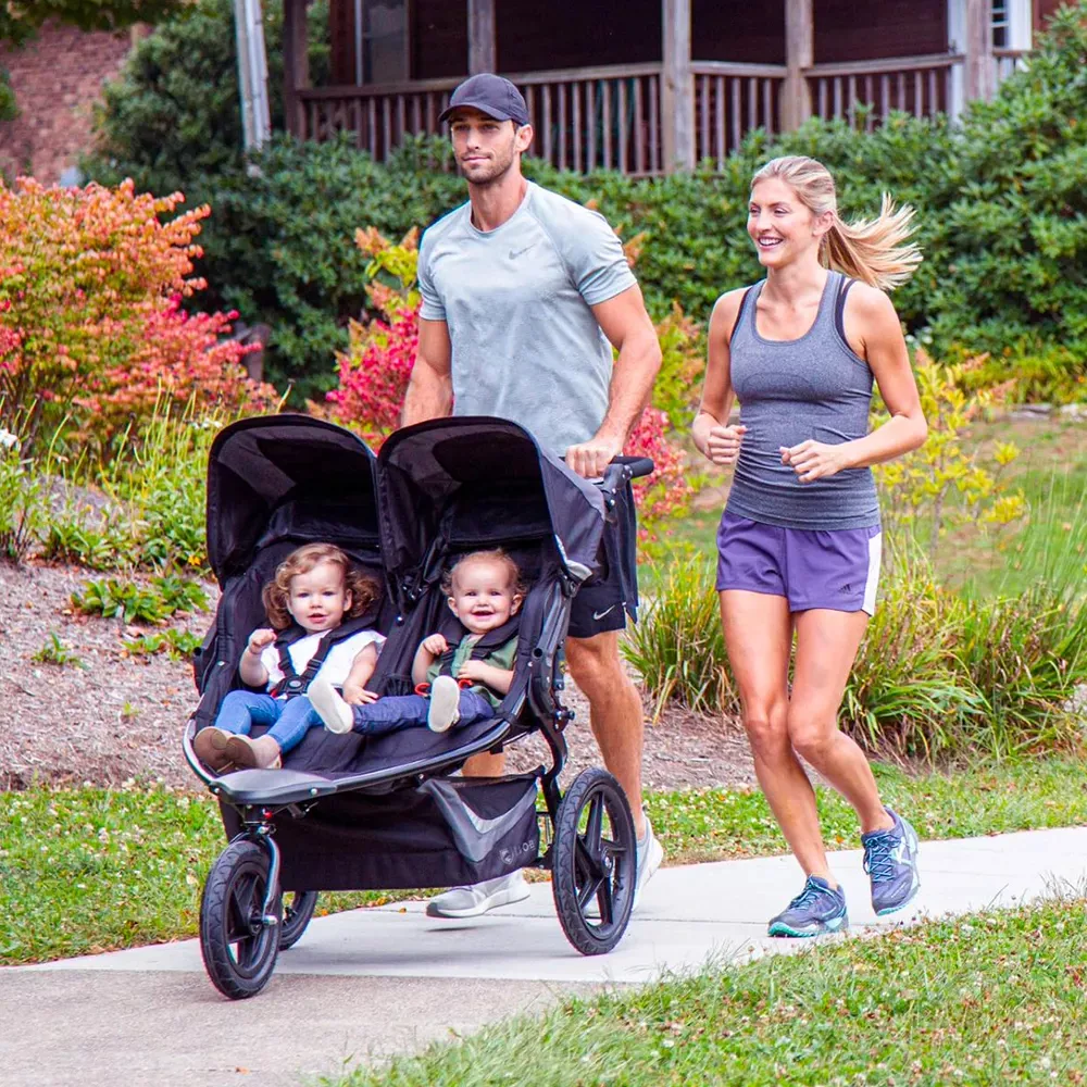 Duallie Jogging Stroller - Black - Image 3