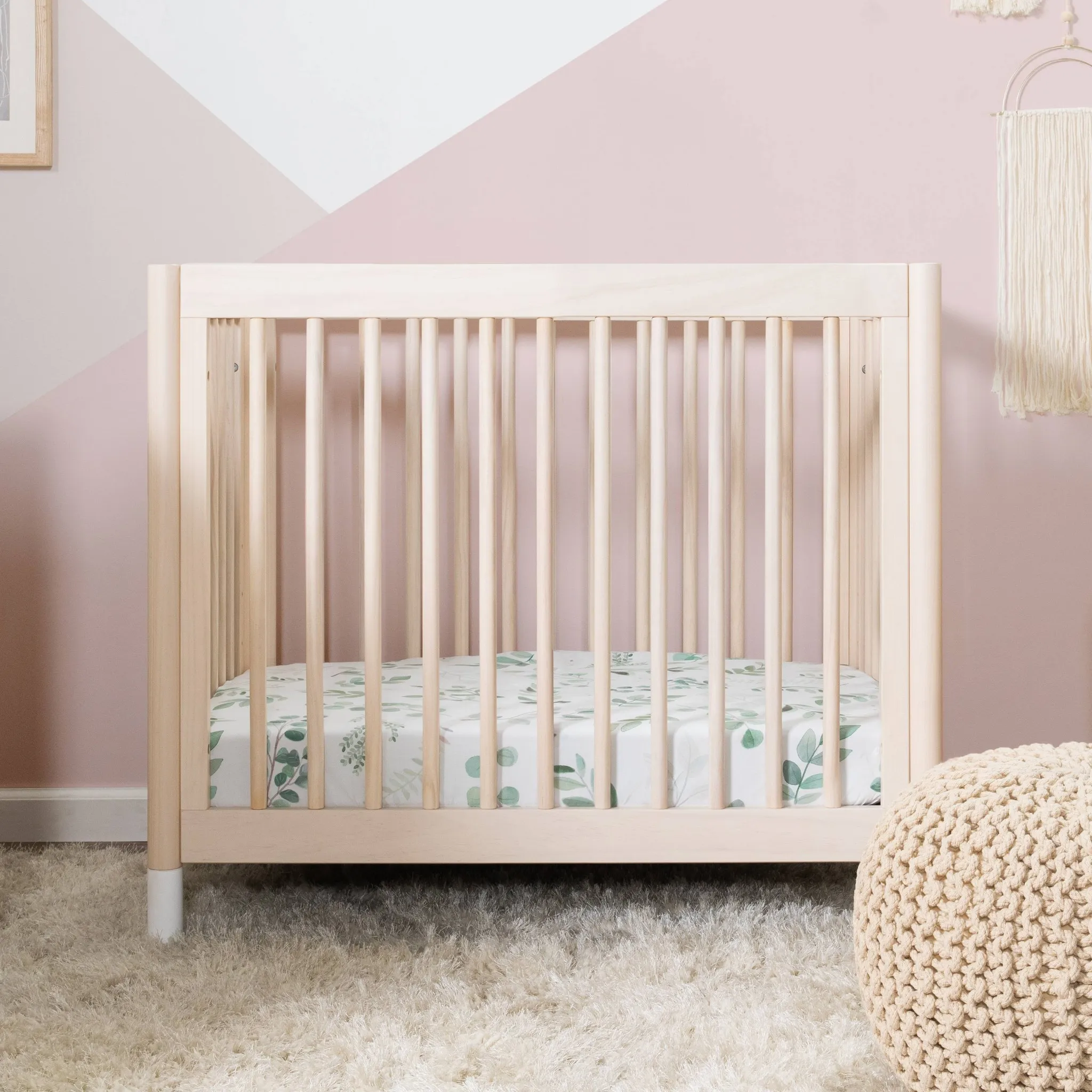 Gelato 4-in-1 Convertible Mini Crib - Washed Natural - Image 5