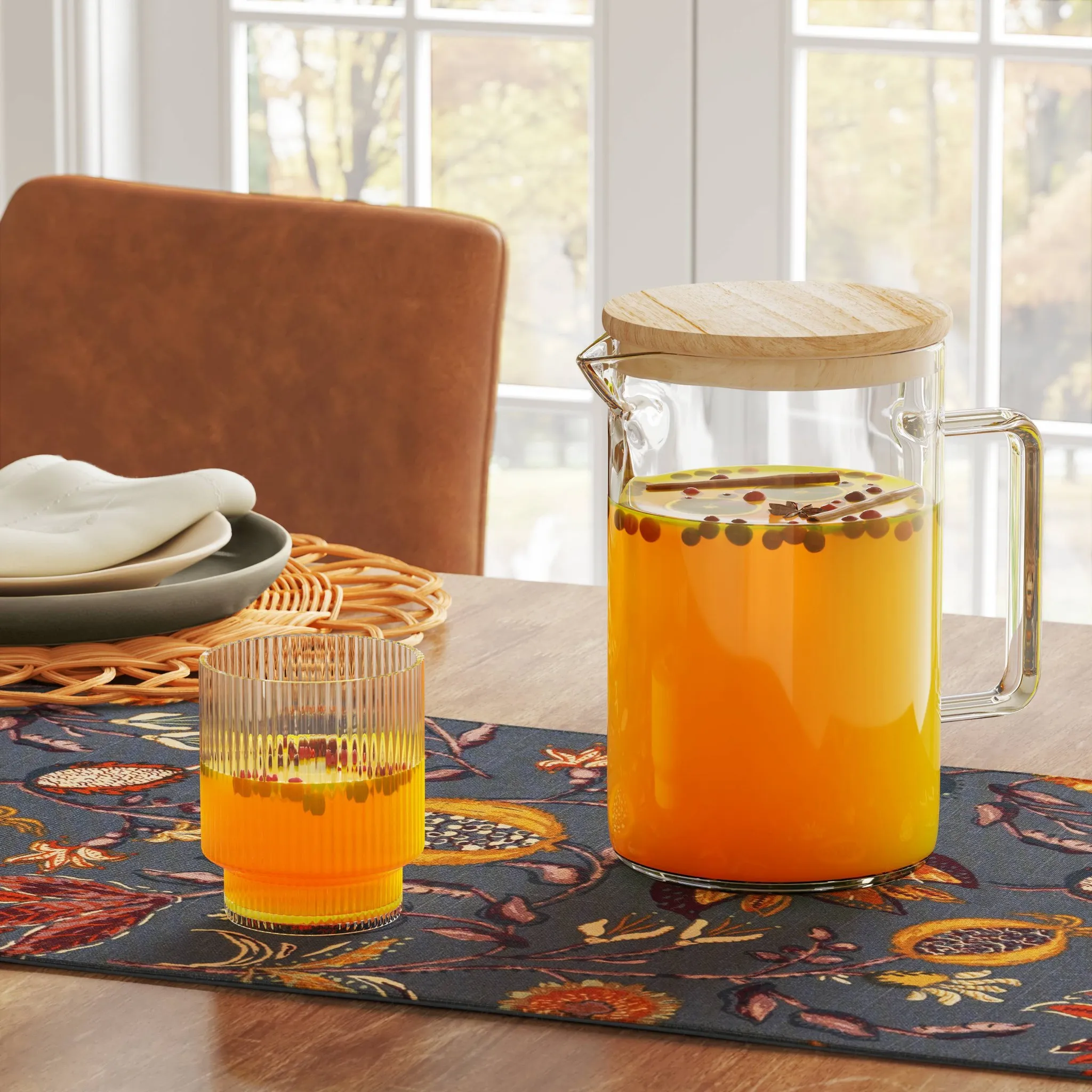 Glass Beverage Pitcher - 59 Fl Oz - Image 4