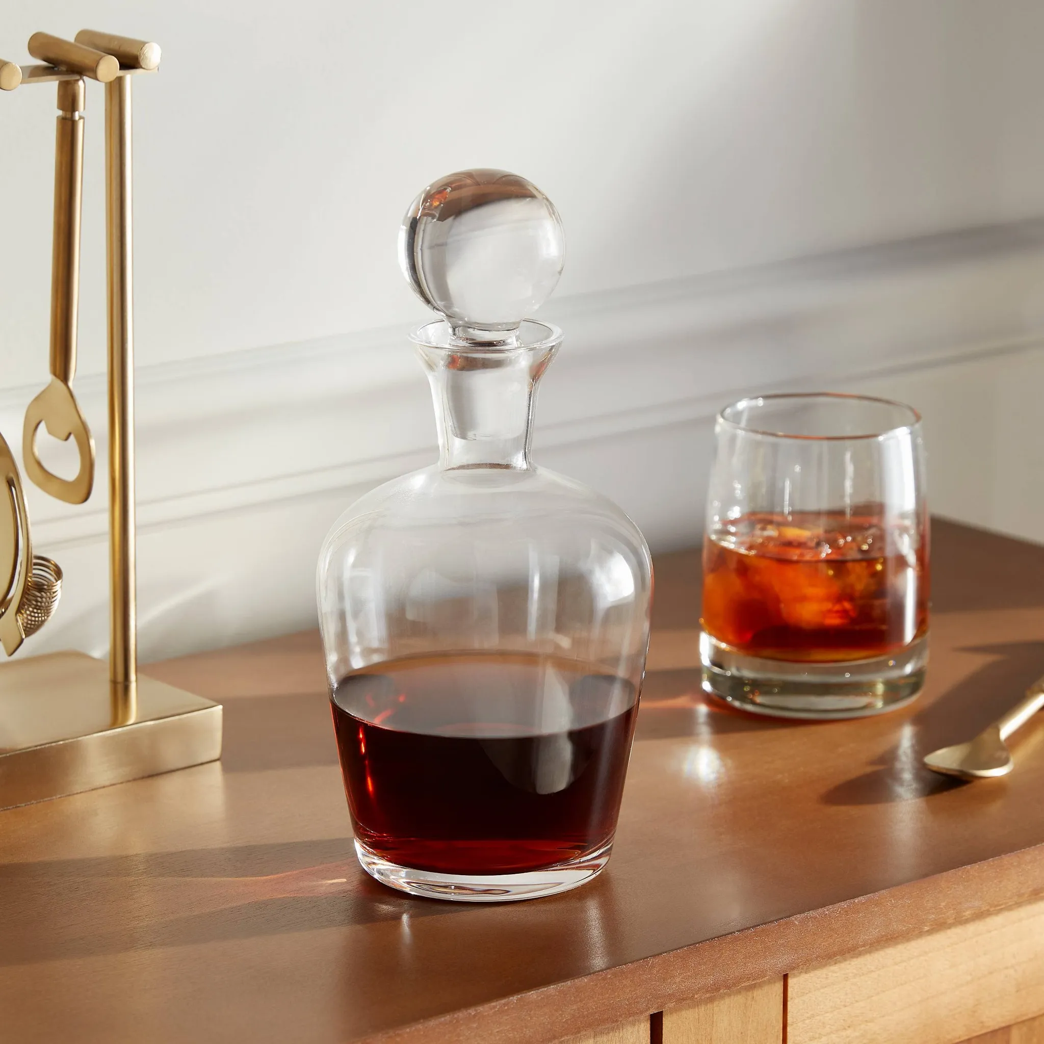 Glass Decanter with Stopper - 24oz Capacity - Image 2