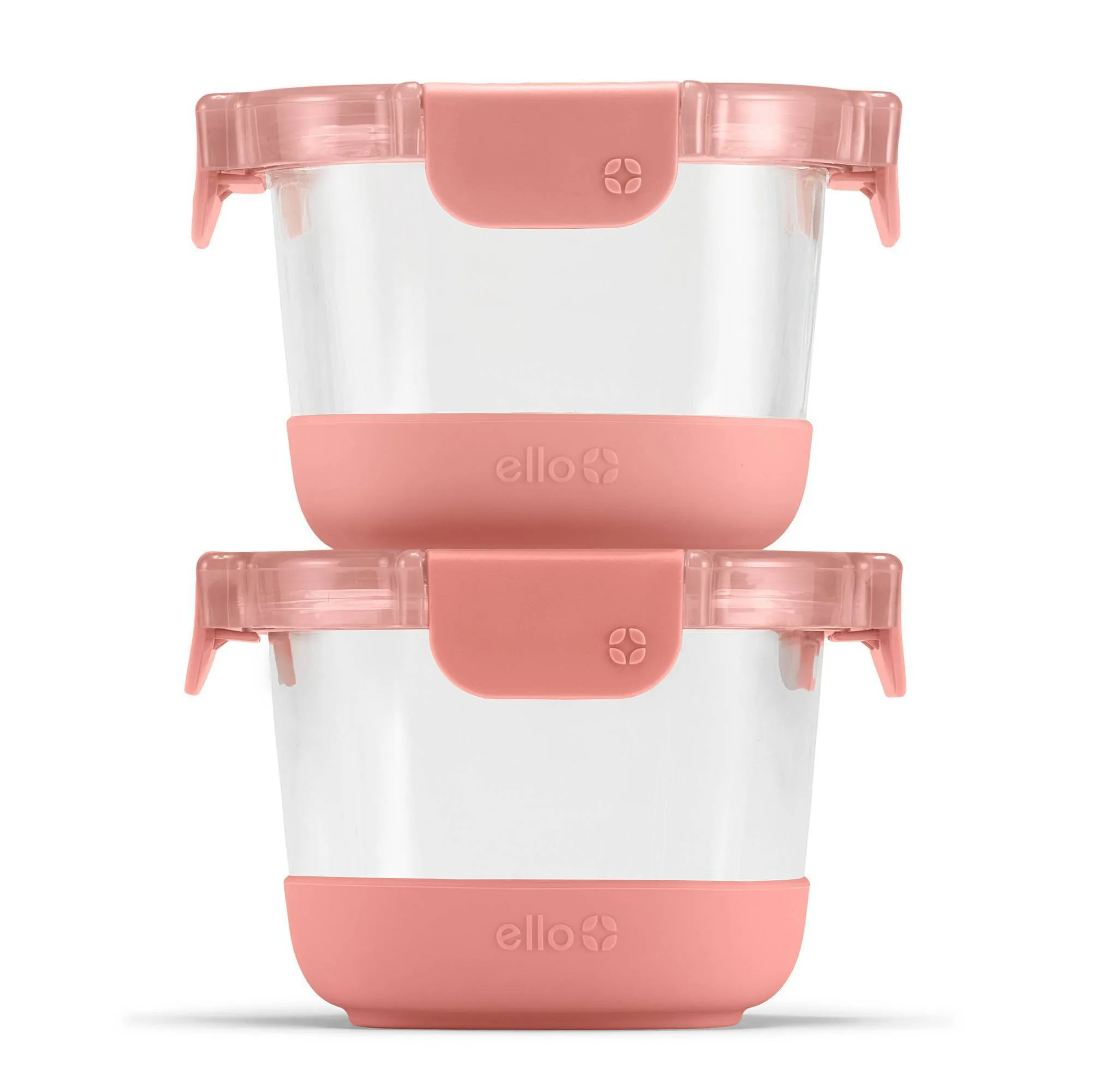 Glass Food Storage Container Set - Terracotta Orange