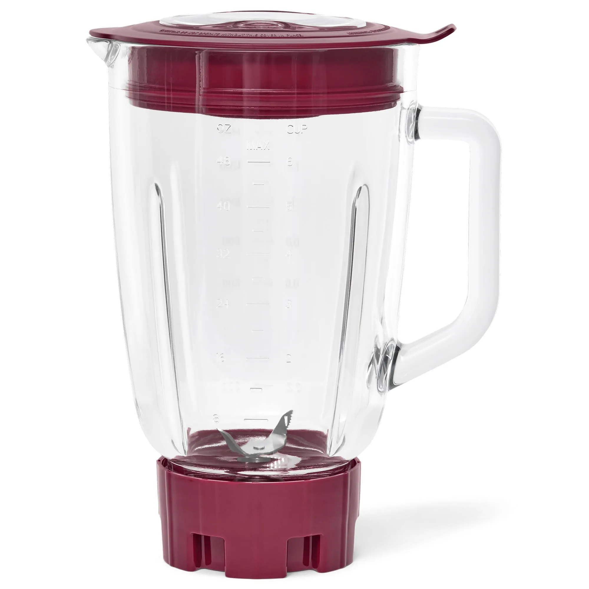 Glass Jar 5 Speed Blender with 6-Cup Jar (48Oz) Capacity, Purple Eggplant - Image 2