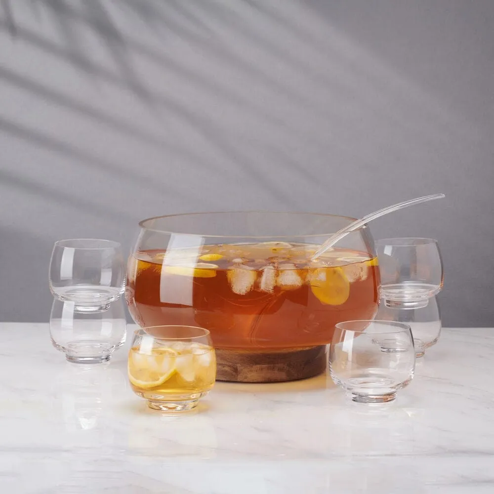 Glenwood 8 Piece Glass Punch Bowl Set - Image 3