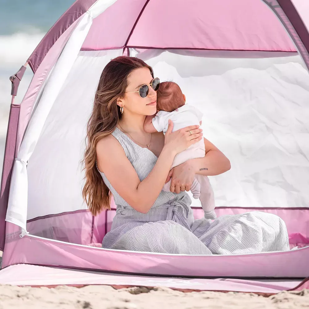 Go With Me Deluxe Playard Villa Tent - Canyon Rose - Image 2