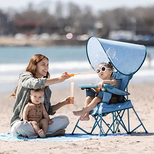 Baby Delight Go With Me Venture Deluxe Portable Chair - Blue Wave - Image 4
