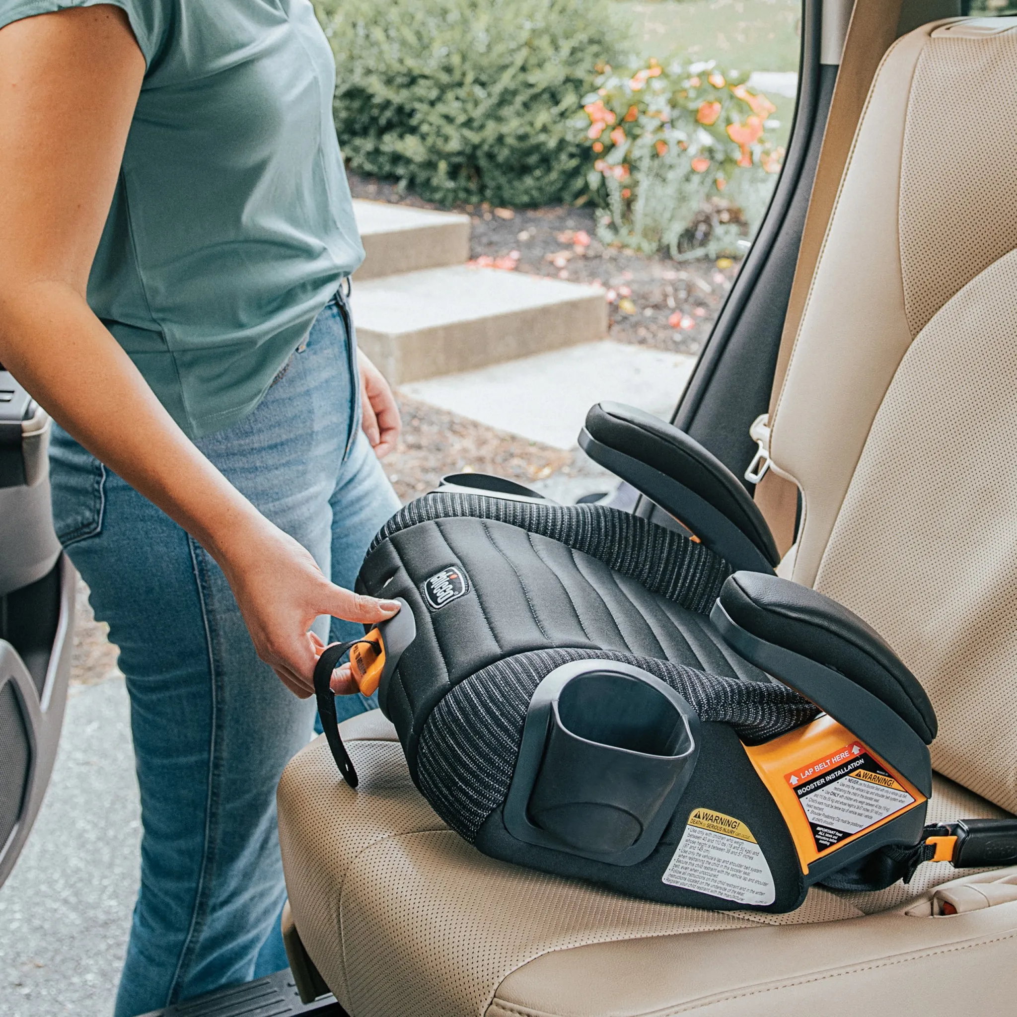 GoFit ClearTex Plus Backless Booster Car Seat - Static - Image 3