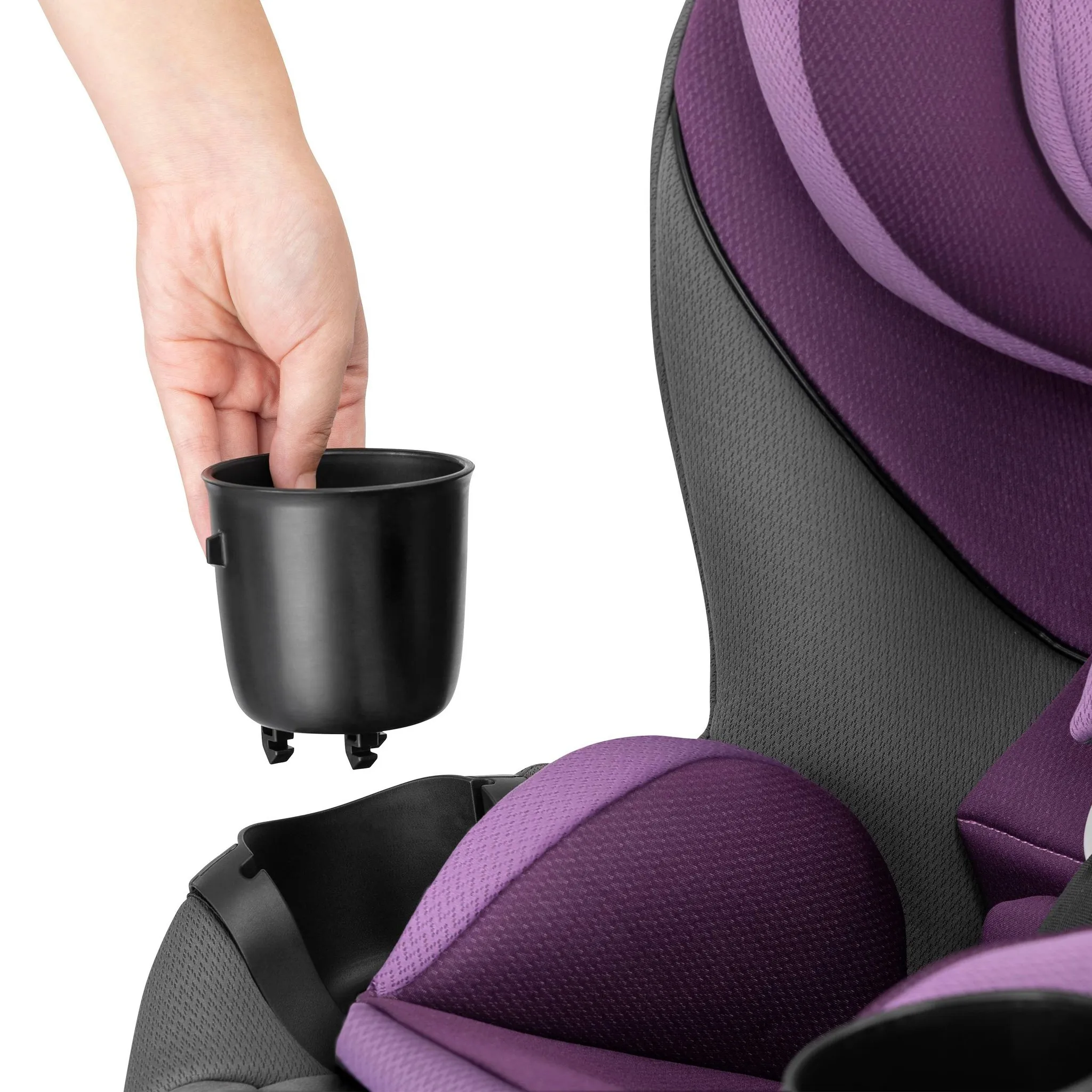 Gold Revolve 360 Slim 2-in-1 Rotating Convertible Car Seat - Amethyst Purple - Image 5