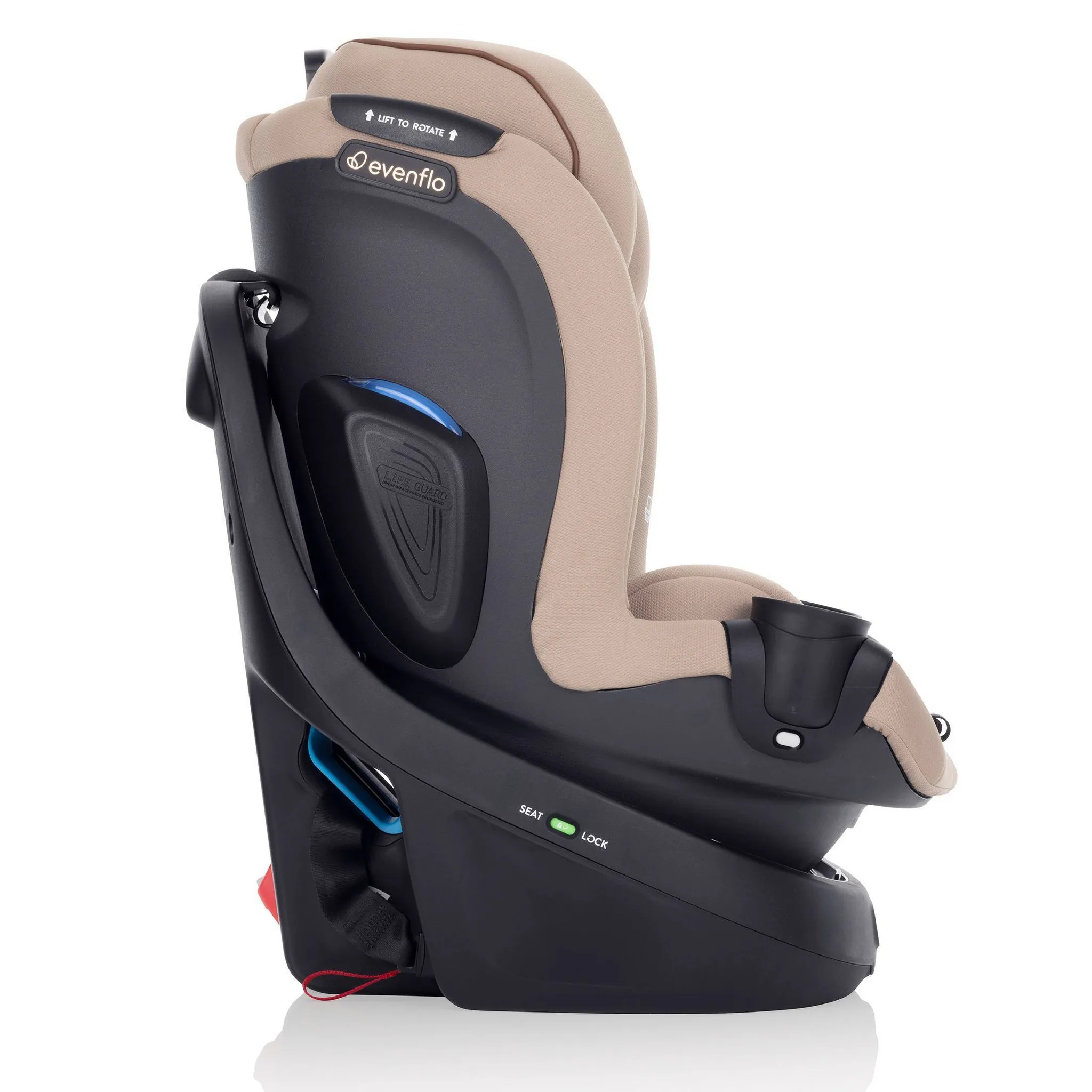 Gold Revolve 360 Slim 2-in-1 Rotating Convertible Car Seat - Travertine - Image 4