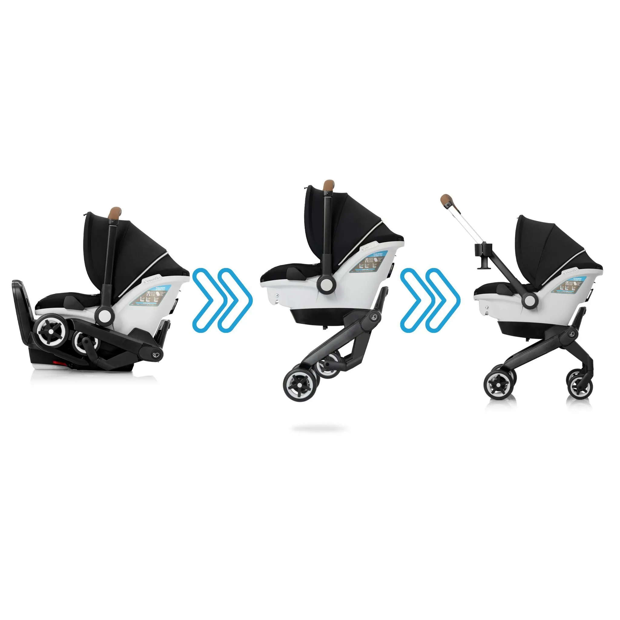 DualRide Infant Car Seat Stroller Combo - Black - Image 2
