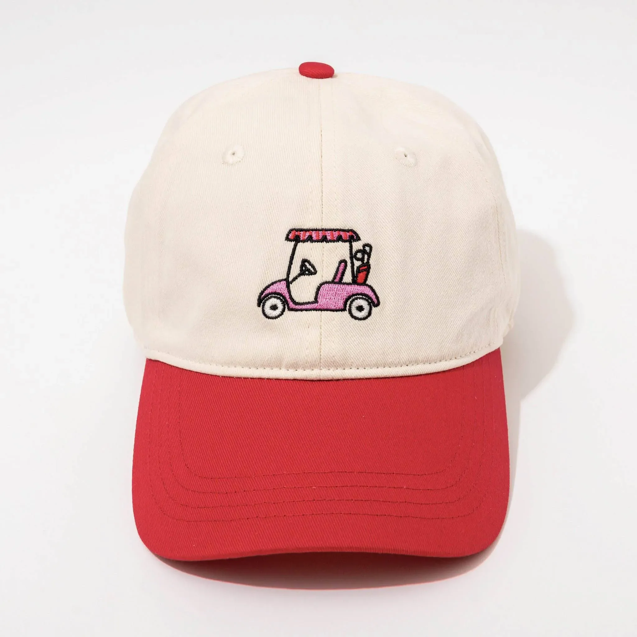Golf Cart Hat - Adjustable Woven Baseball Hat