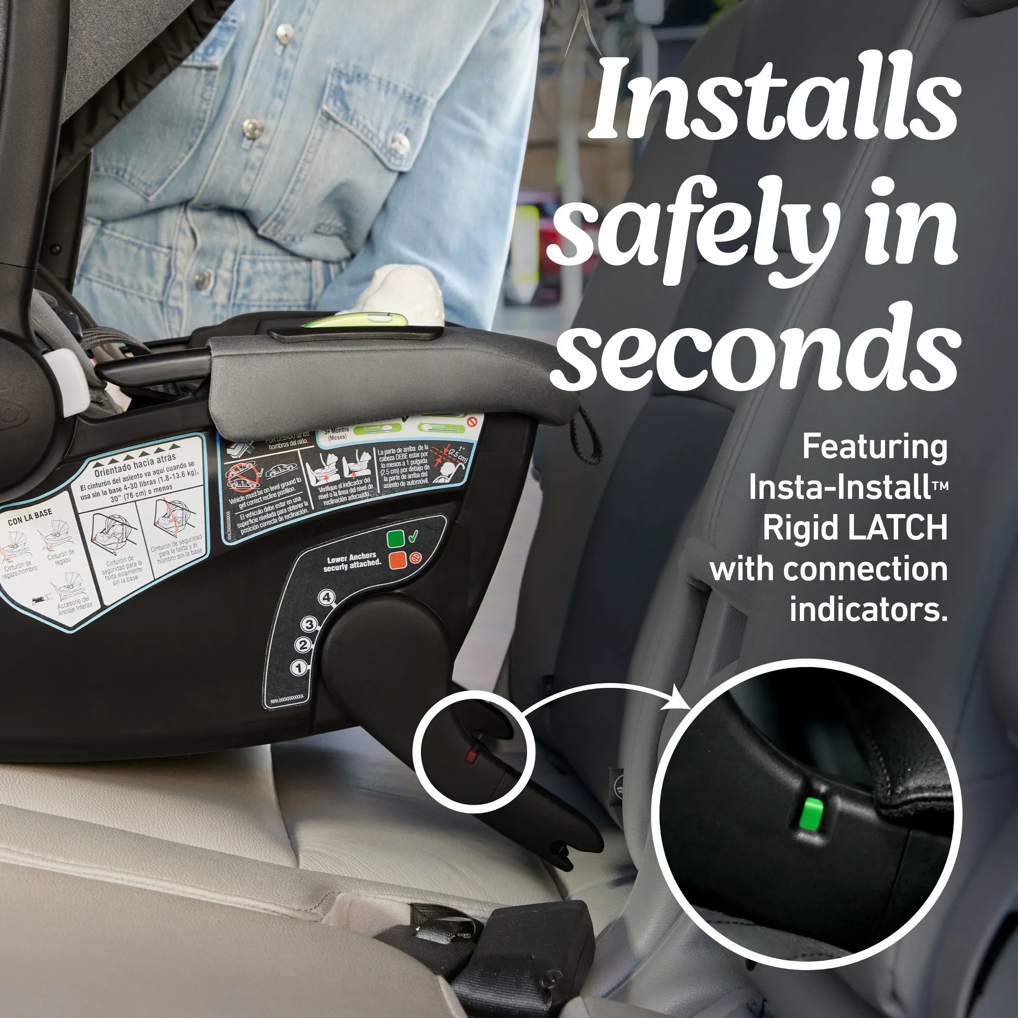 GoMax Infant Car Seat Base - Black - Image 2