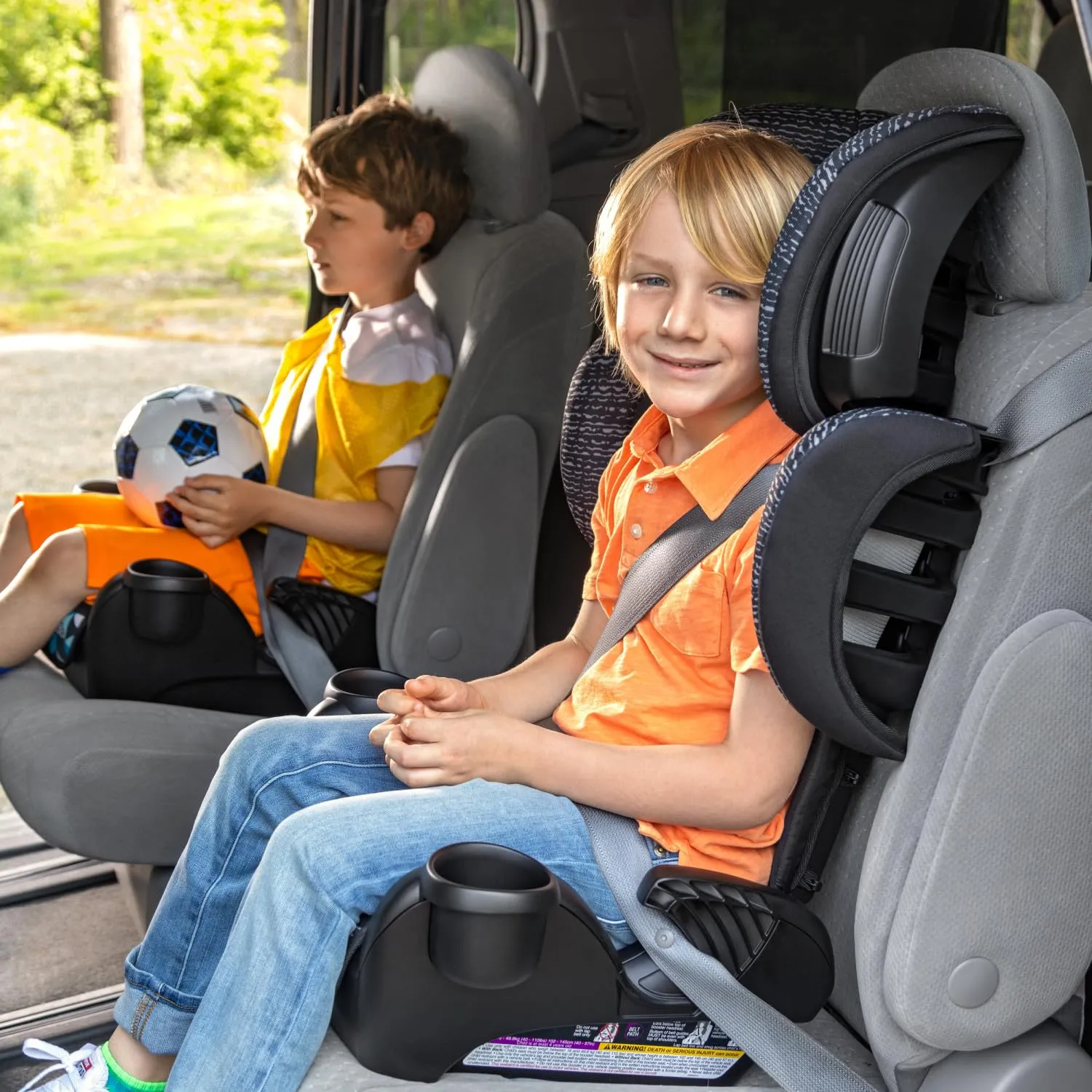 GoTime LX Booster Car Seat - Chardon Black - Image 5