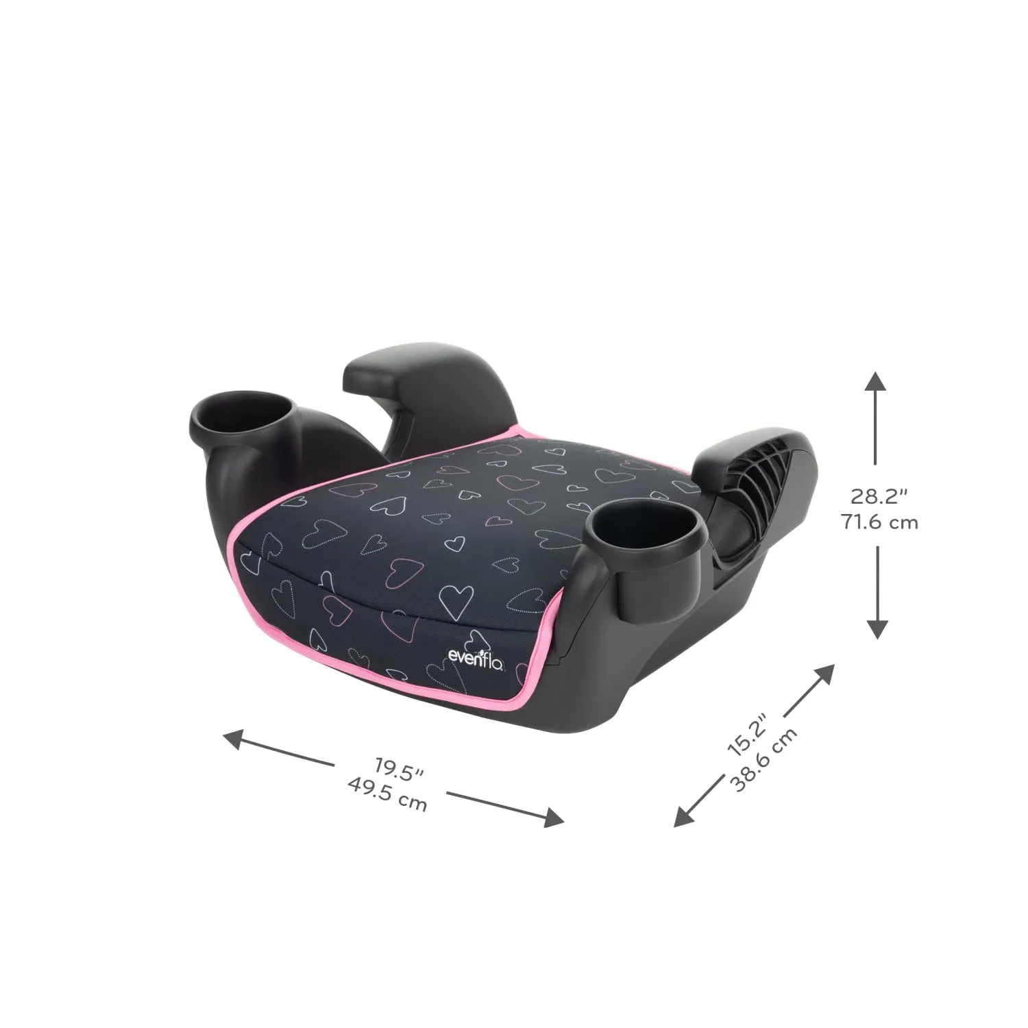 GoTime No Back Booster Car Seat - Amore Pink - Image 5