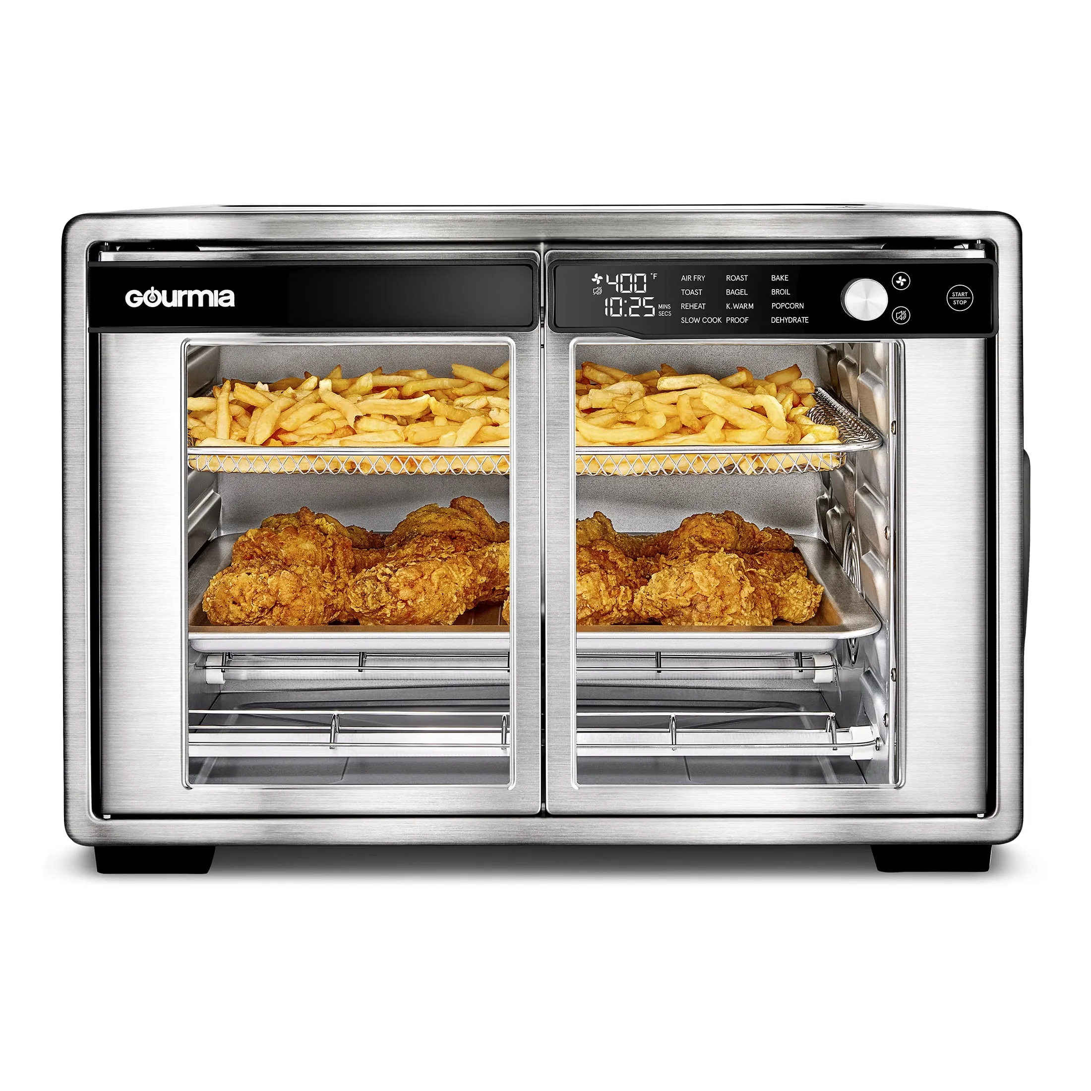Gourmia 9-Slice Digital Toaster Oven Air Fryer - 1700W with 12 Cooking Presets - Image 3