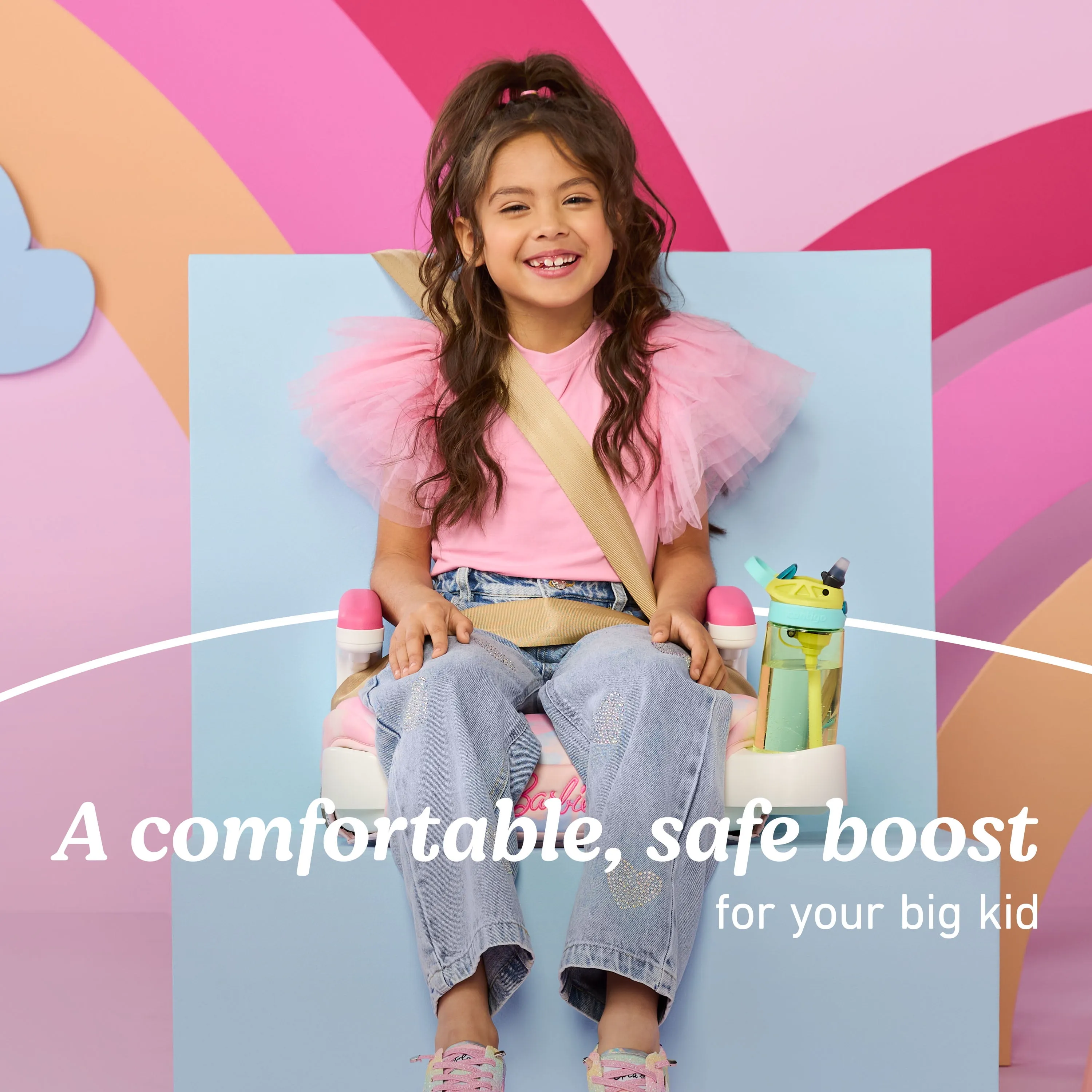 Graco Turbobooster 2.0 Backless Booster Car Seat - Barbie Paint - Image 4