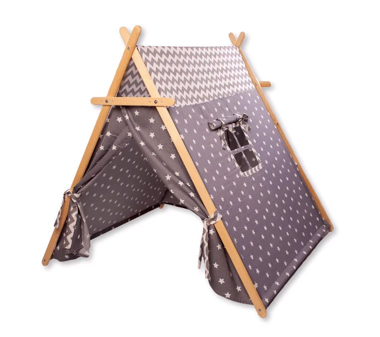 Gray Stars Play Tent and Play Mat - Image 11